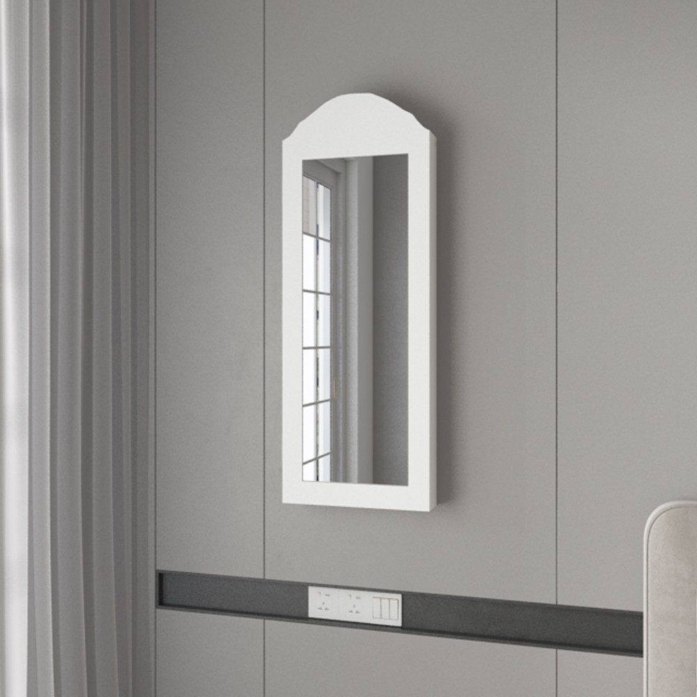 ML-DESIGN Schmuckschrank Schmuckschrank Wandschrank mit Spiegel und zahlreichen Fächern Spiegelschrank hängend 35x95x9 cm für Ketten Ohrringe Ringe aus MDF Ho – Bild 4 von 5