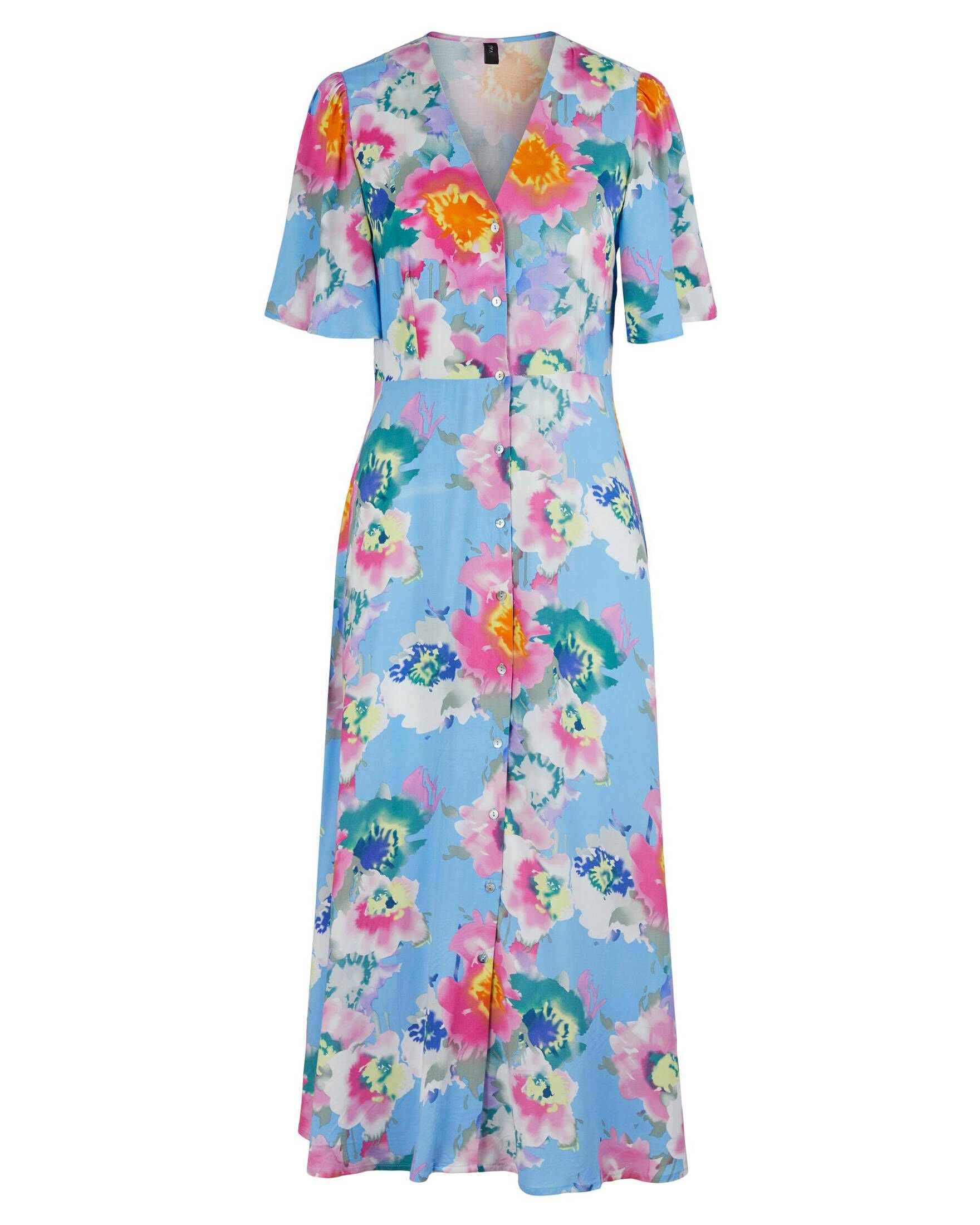 Y.A.S Sommerkleid Damen Kleid YASSUMMA 2/4 LONG SHIRT DRESS S. (1-tlg) | Sommerkleider
