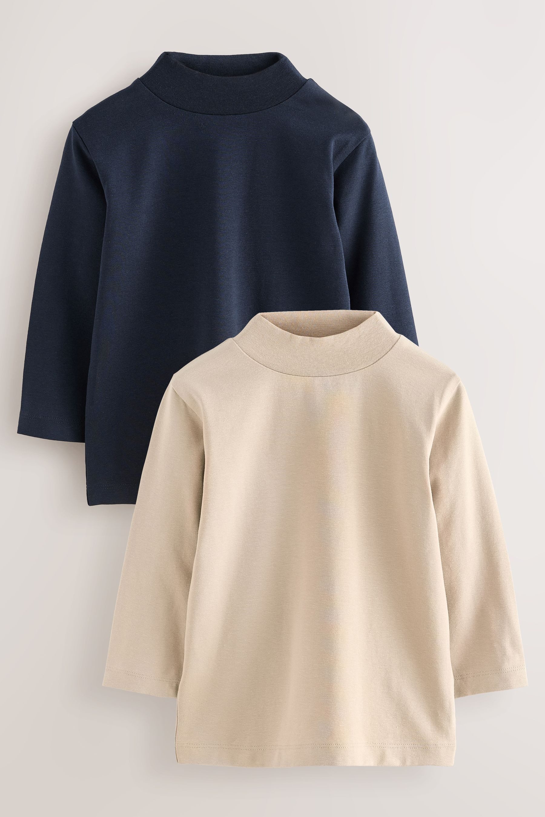 Next Langarmshirt Langarmshirt mit Rollkragen im 2er-Pack (2-tlg)