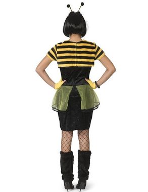 Funny Fashion Kostüm Bienen Kostüm 'Bienenkönigin' für Damen - Gelb, M