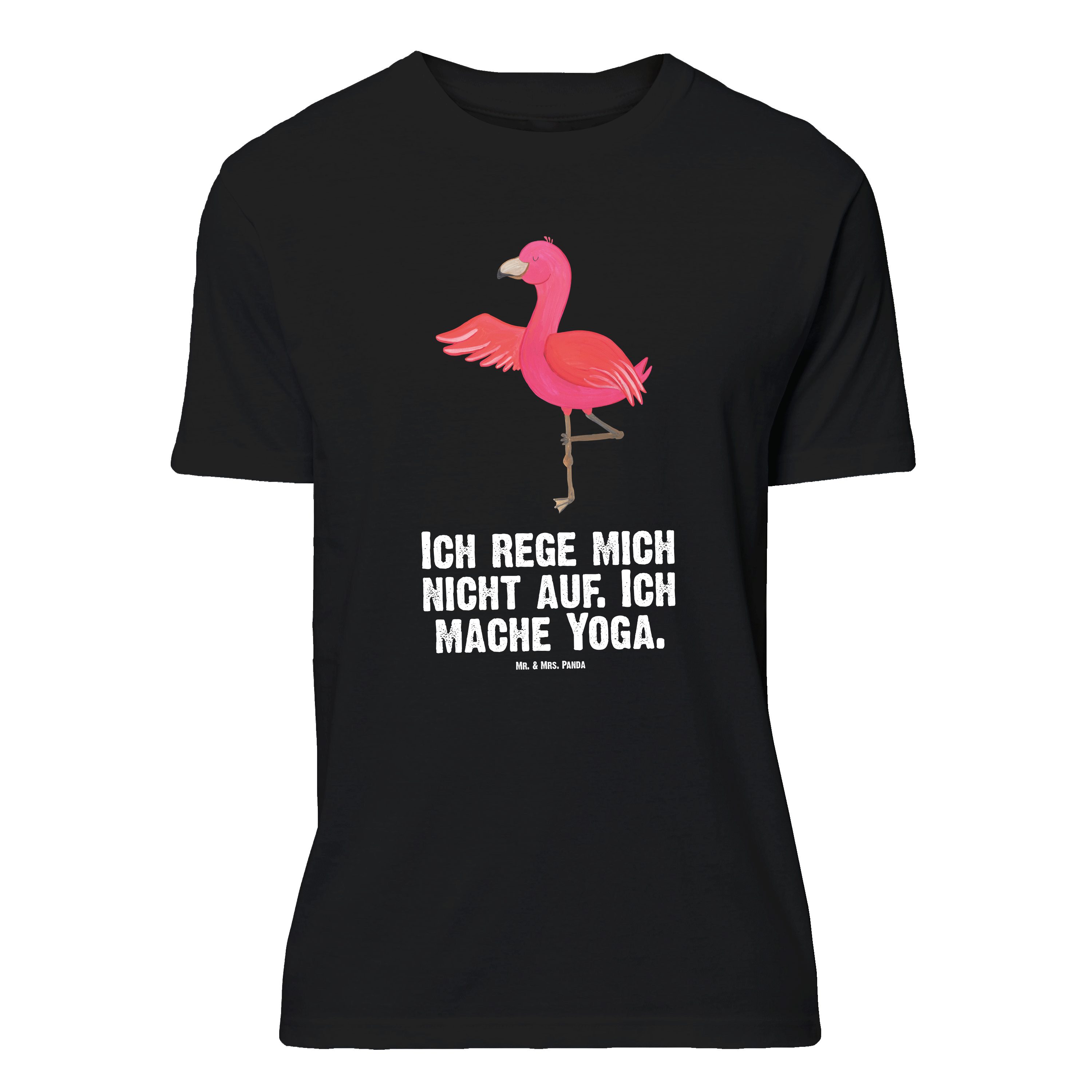 T-Shirt Flamingo Yoga, Größe XL T-Shirt, Schwarz, Namaste, Baum, Tshirt, Yoga