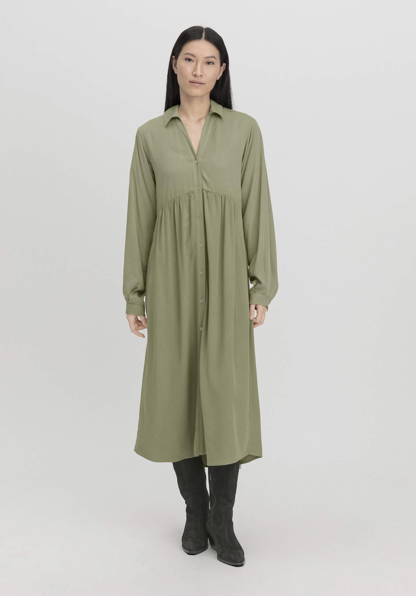 Hessnatur A-Linien-Kleid aus LENZING™ ECOVERO™ (1-tlg) günstig online kaufen