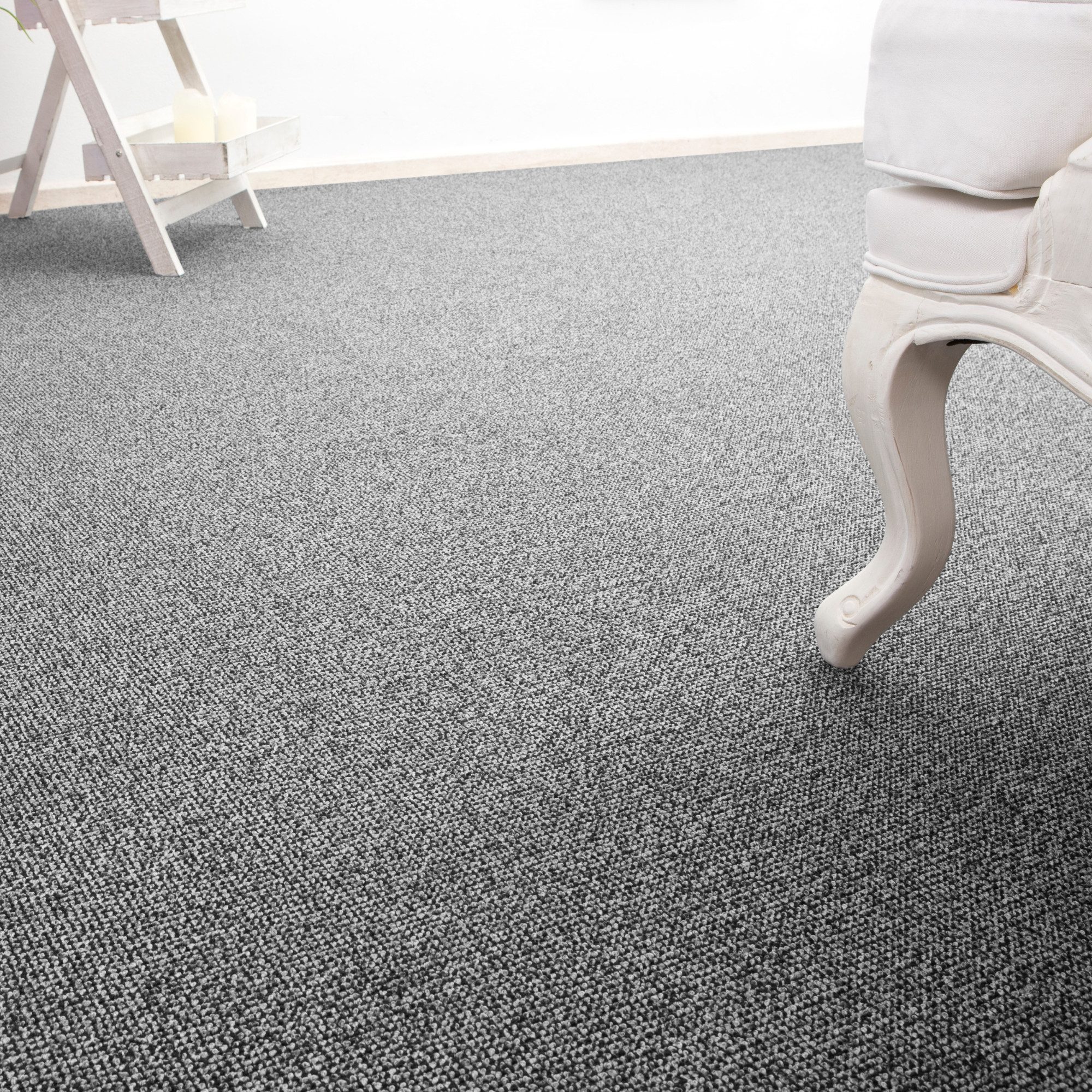 Andiamo Teppichboden Carlos, Feinschlinge, Made in Netherlands, rechteckig, Höhe: 6,5 mm, melierte Optik, Breite 400 cm oder 500 cm, strapazierfähig