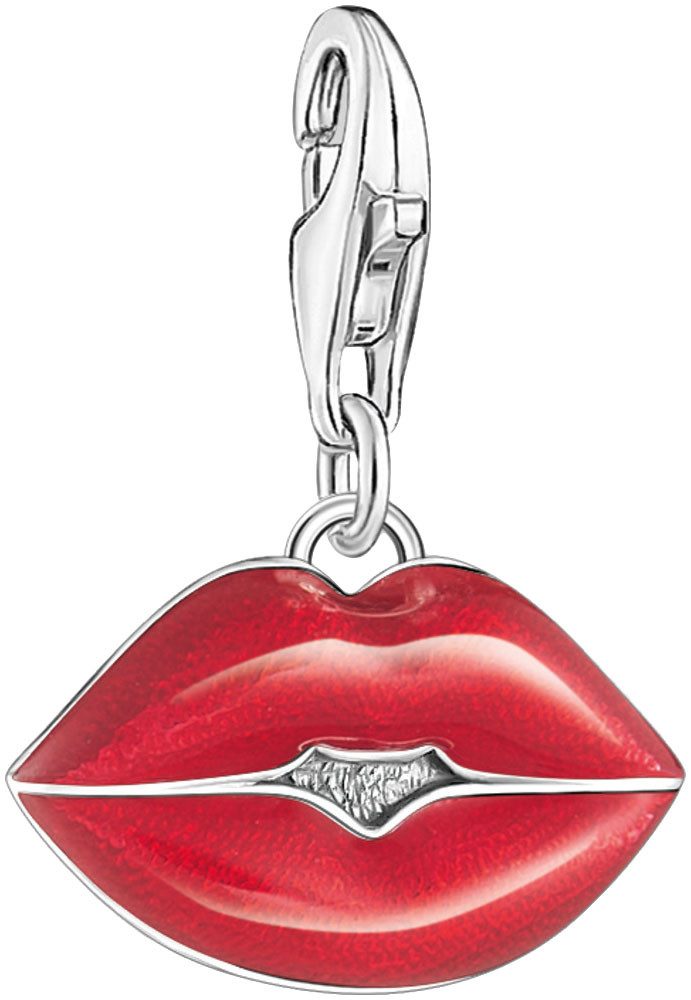 THOMAS SABO Charm-Einhänger roter Kussmund