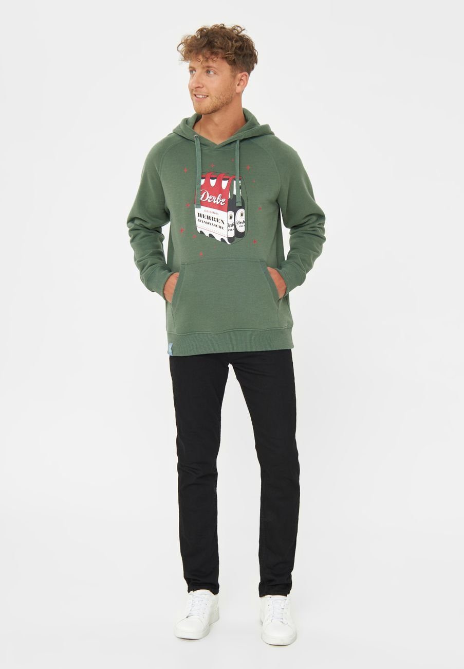 Derbe Hoodie Herrenhandtasche Rot-Weiß Herren Hoodie (1-tlg)