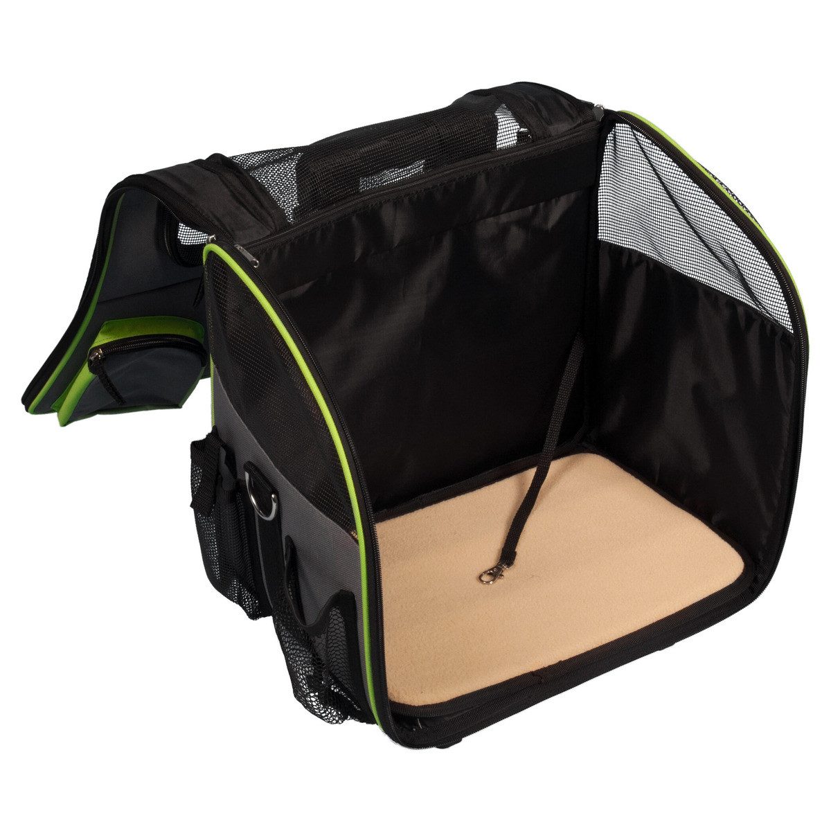 Flamingo Hunde-Transportbox Trolley Fluo