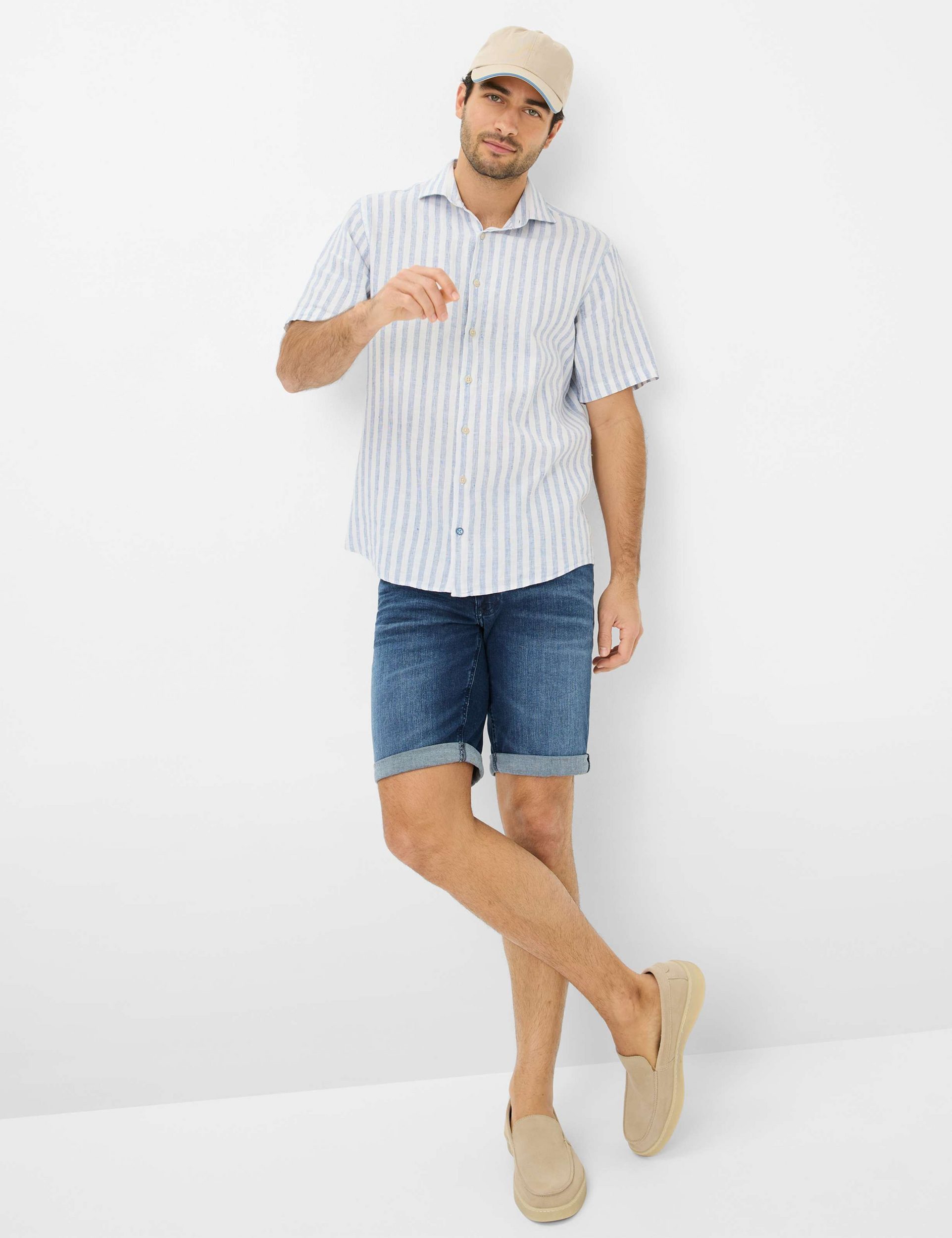 Brax Jeansshorts CHRIS B super elastisch mit modischer Waschung