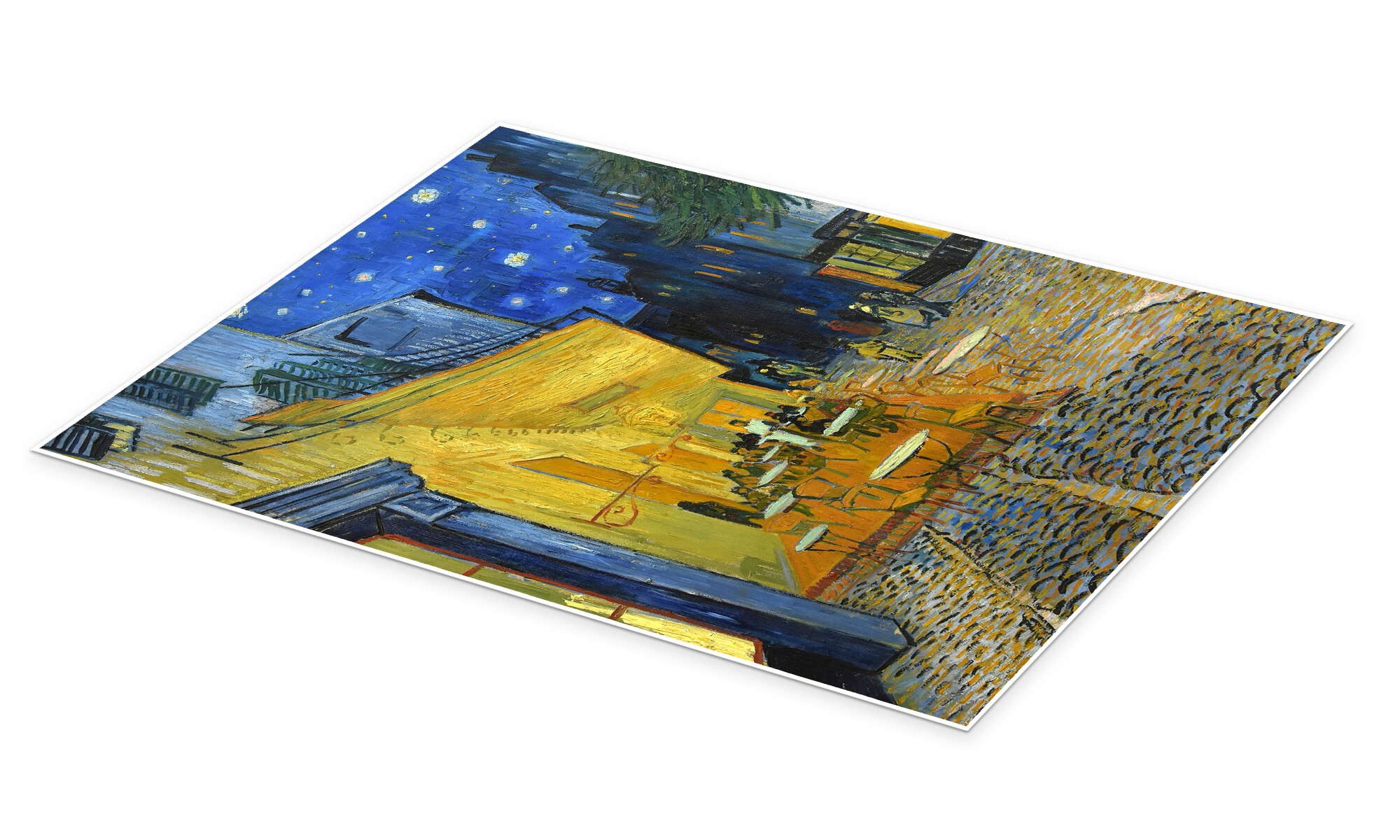 Posterlounge Wandbild Caféterrasse am Abend, Vincent van Gogh, erhältlich als Poster, Leinwandbild, Wandsticker oder Acrylglasbild