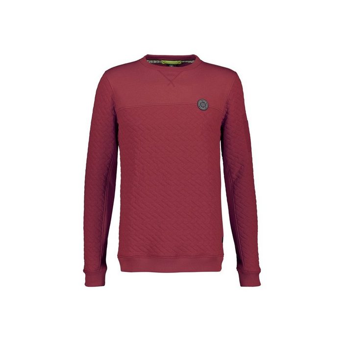 LERROS V-Ausschnitt-Pullover rot regular (1-tlg)