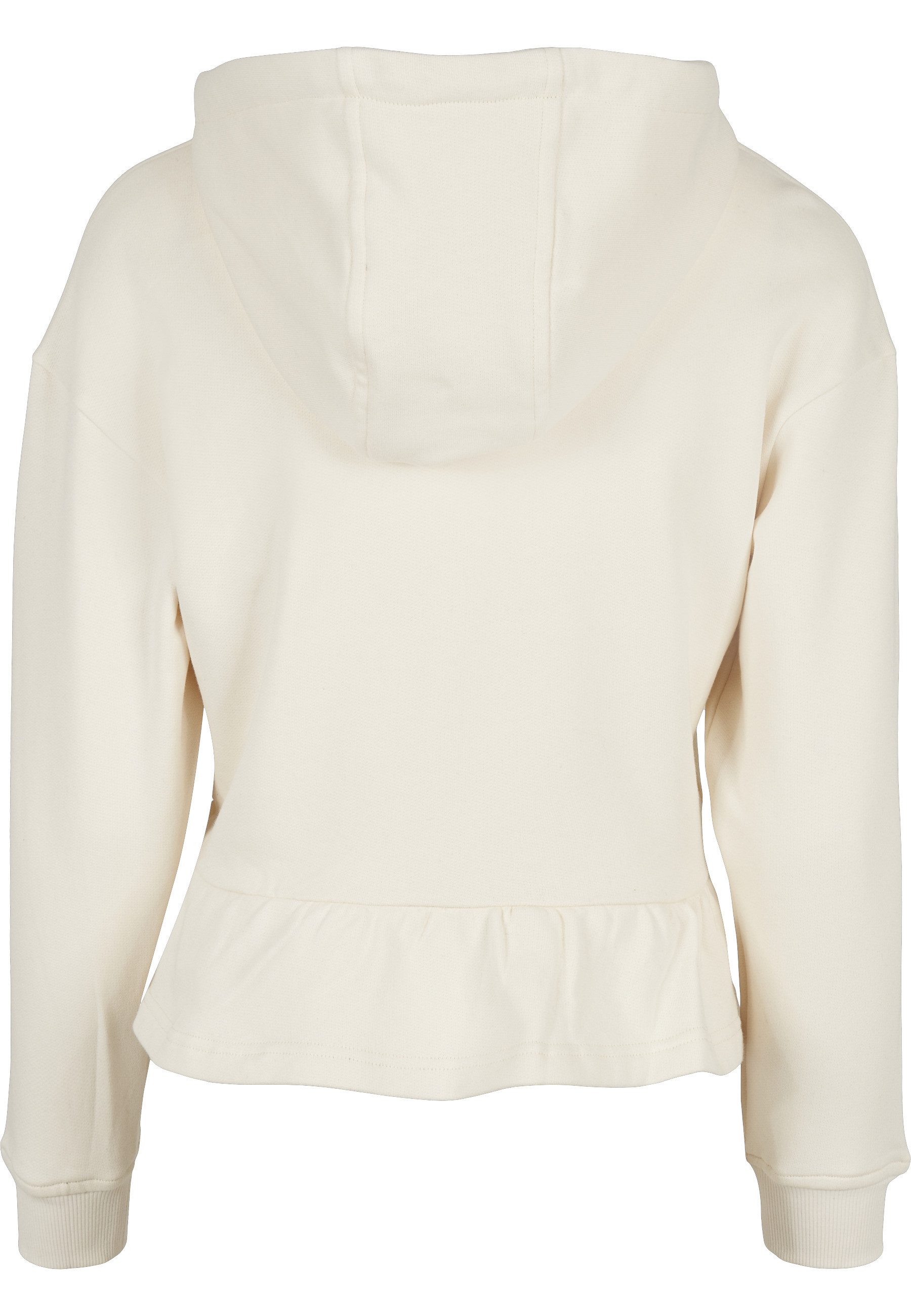 URBAN CLASSICS Kapuzensweatshirt Urban Classics Damen Ladies Organic Volant günstig online kaufen