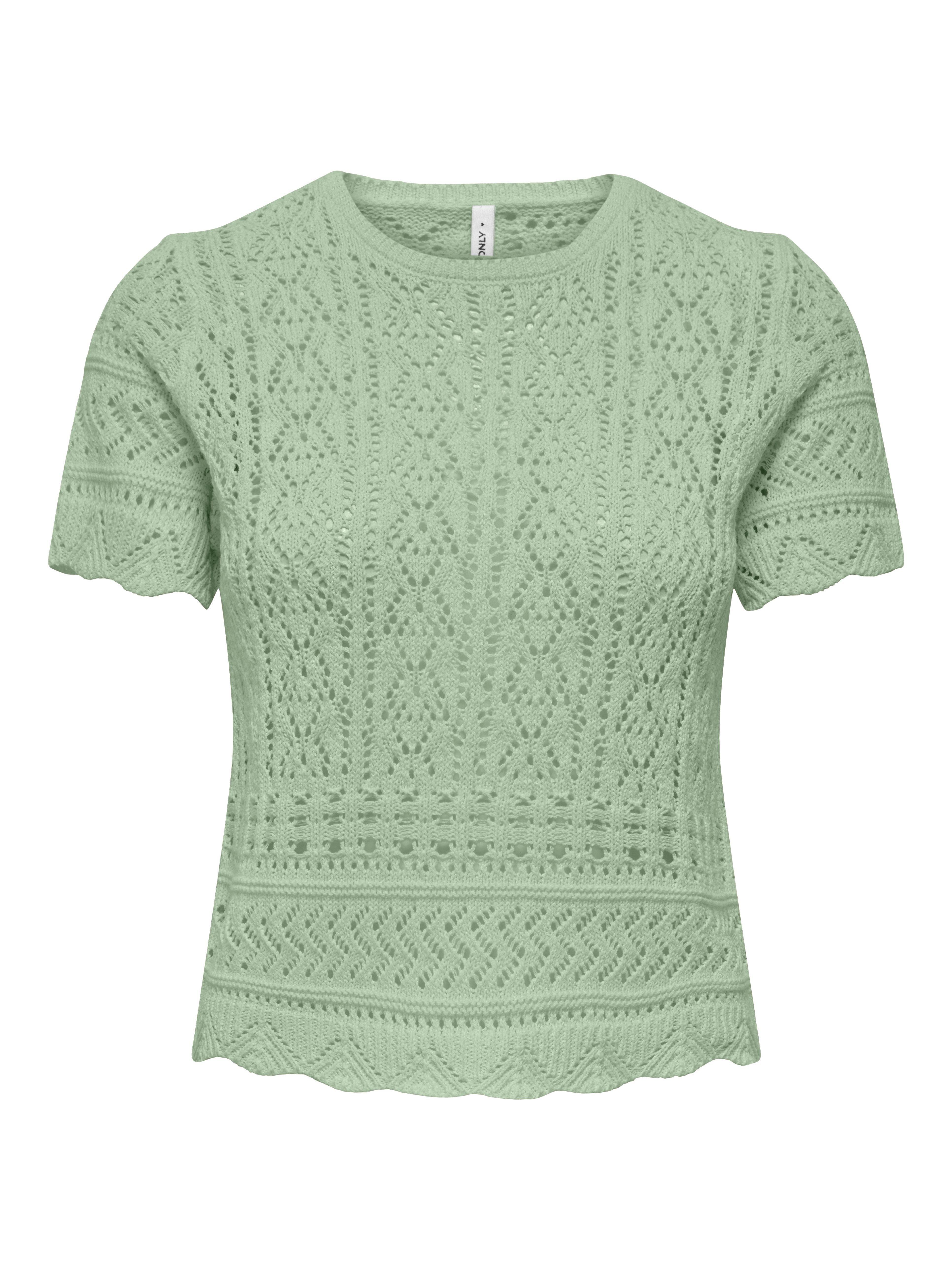 Kurzarmpullover ONLELKE LIFE SS STRUCTUR O-NECK KNT NOOS