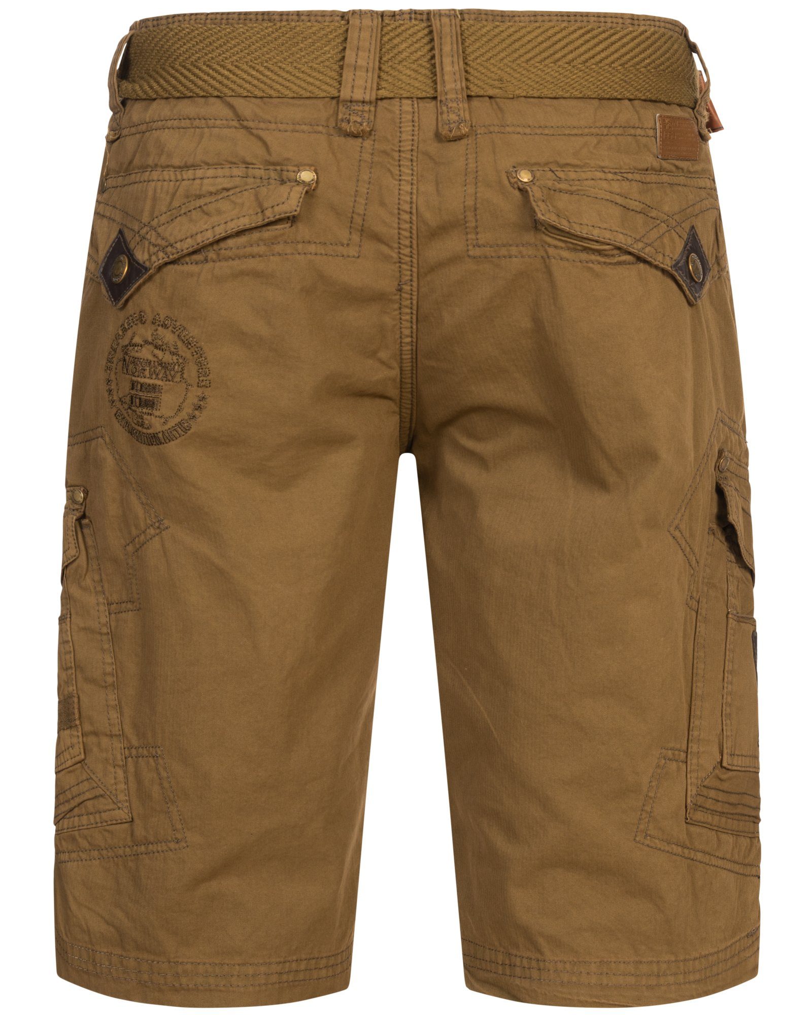 Bermuda Hose Freizeit Sommer knielang kurze Short Shorts Geographical KAKI Shorts Norway Urlaub Cargo