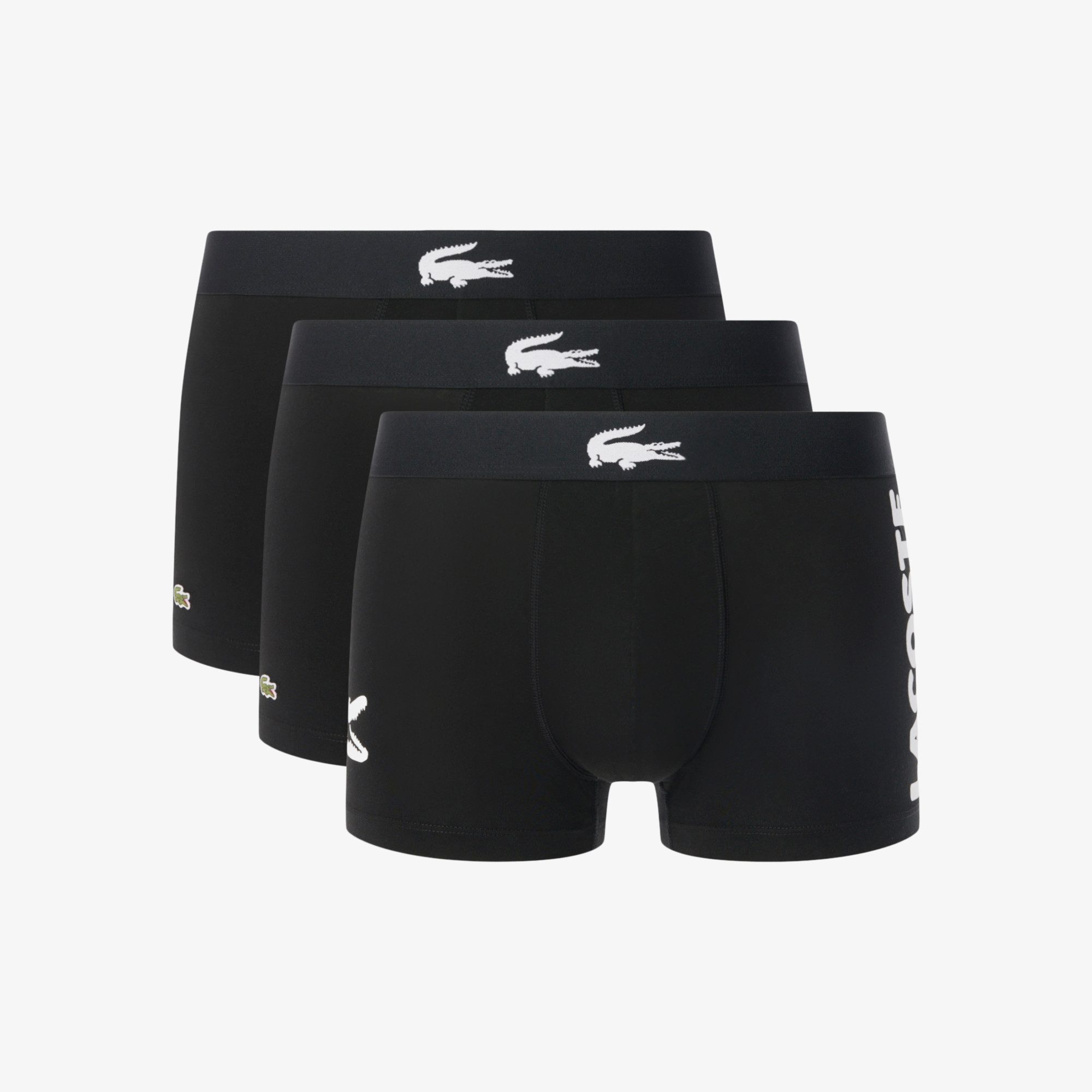 Lacoste Trunk (Packung, 3-St., 3er-Pack) Jacquard-Strickbund mit Krokodil, Baumwoll-Mix