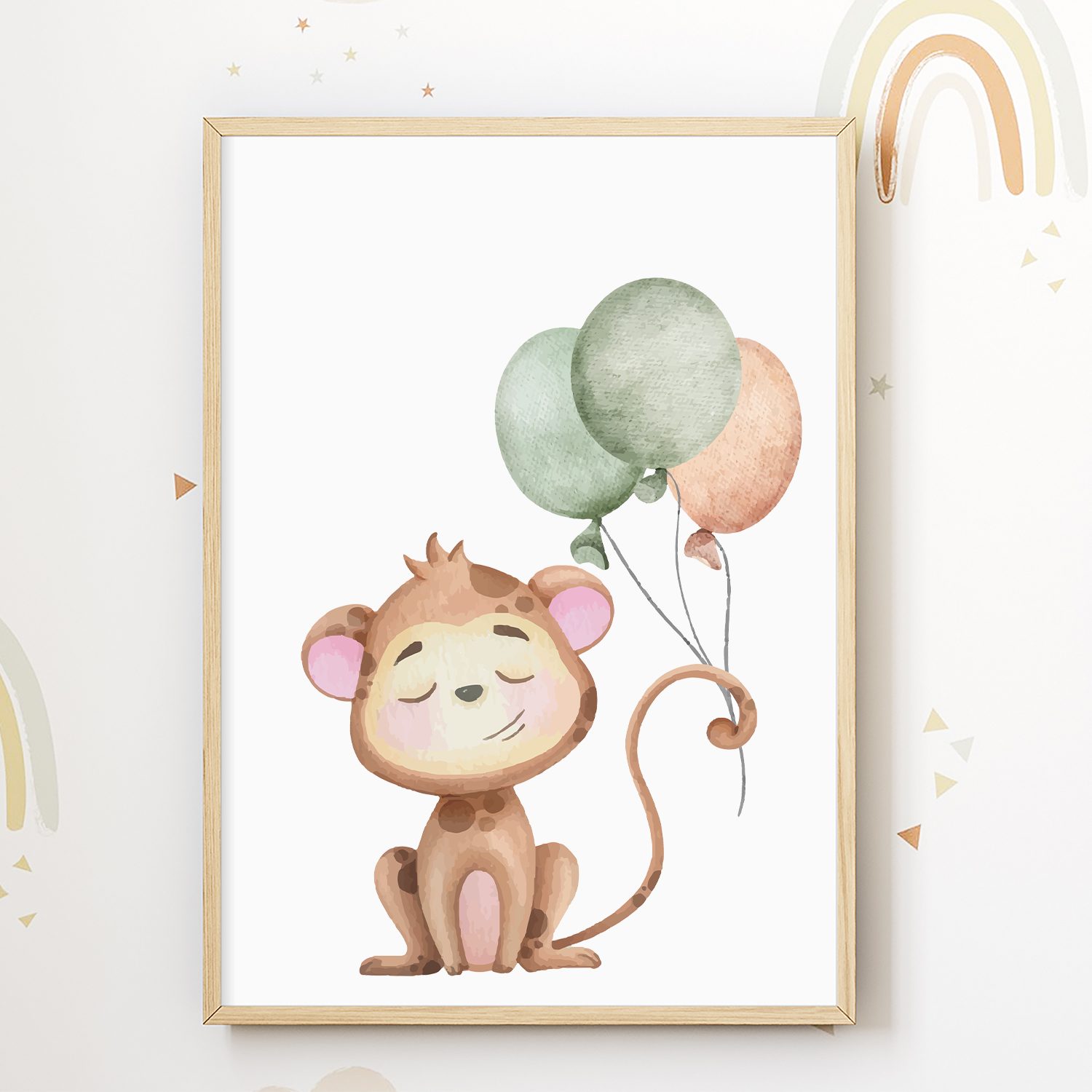 Tigerlino Poster Tiere Luftballon Bilder 4er günstig online kaufen