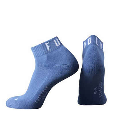 Fussvolk Socken 730536238_2 Quarter Socken uni Doppelpack Fussvolk Ankle Socks MADE IN GREEN Sportsocken 2er pack