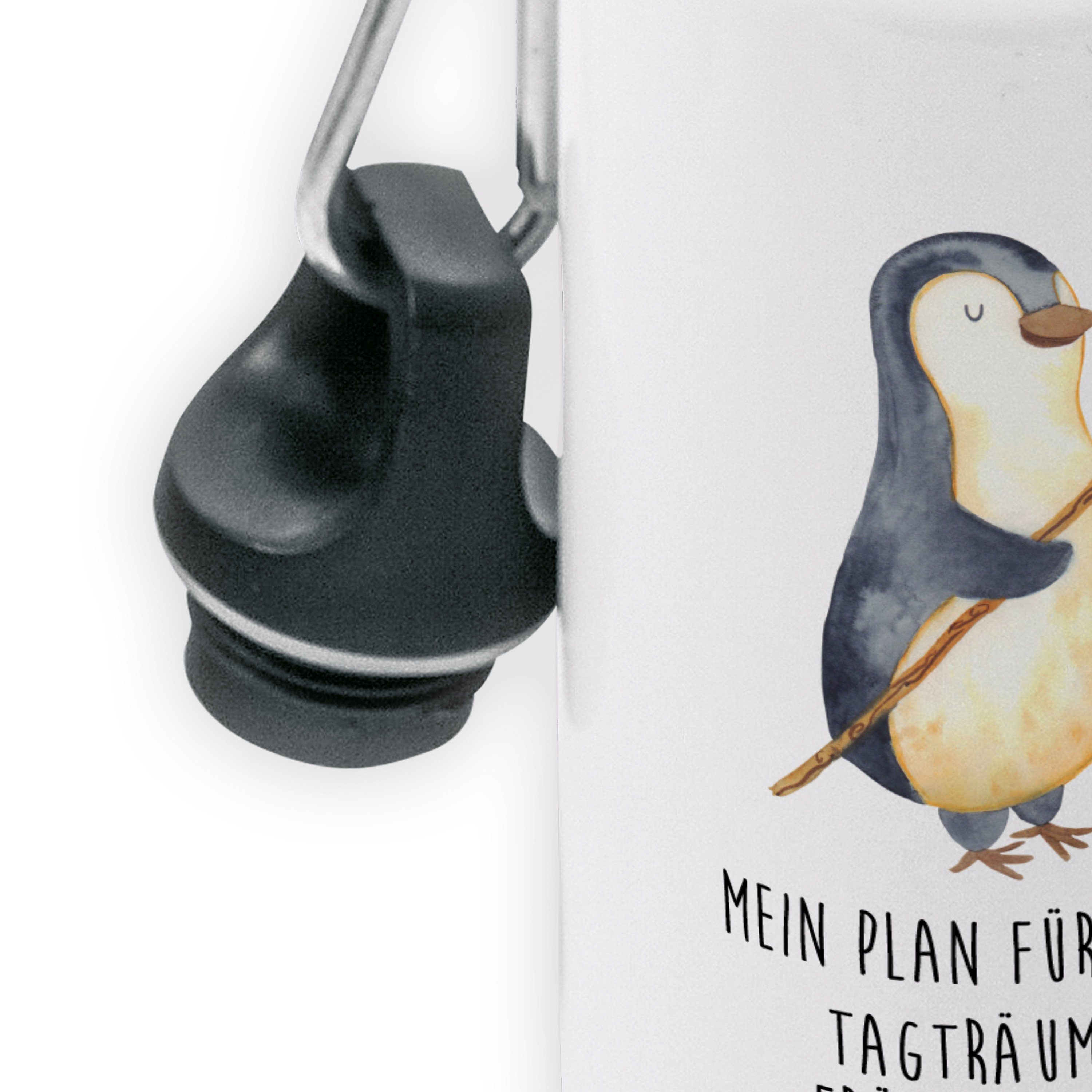 Mr. & Mrs. - Panda Pinguin Trinkflasche, - Trinkflasche Weiß Kinder Angler Trinkflasche Geschenk