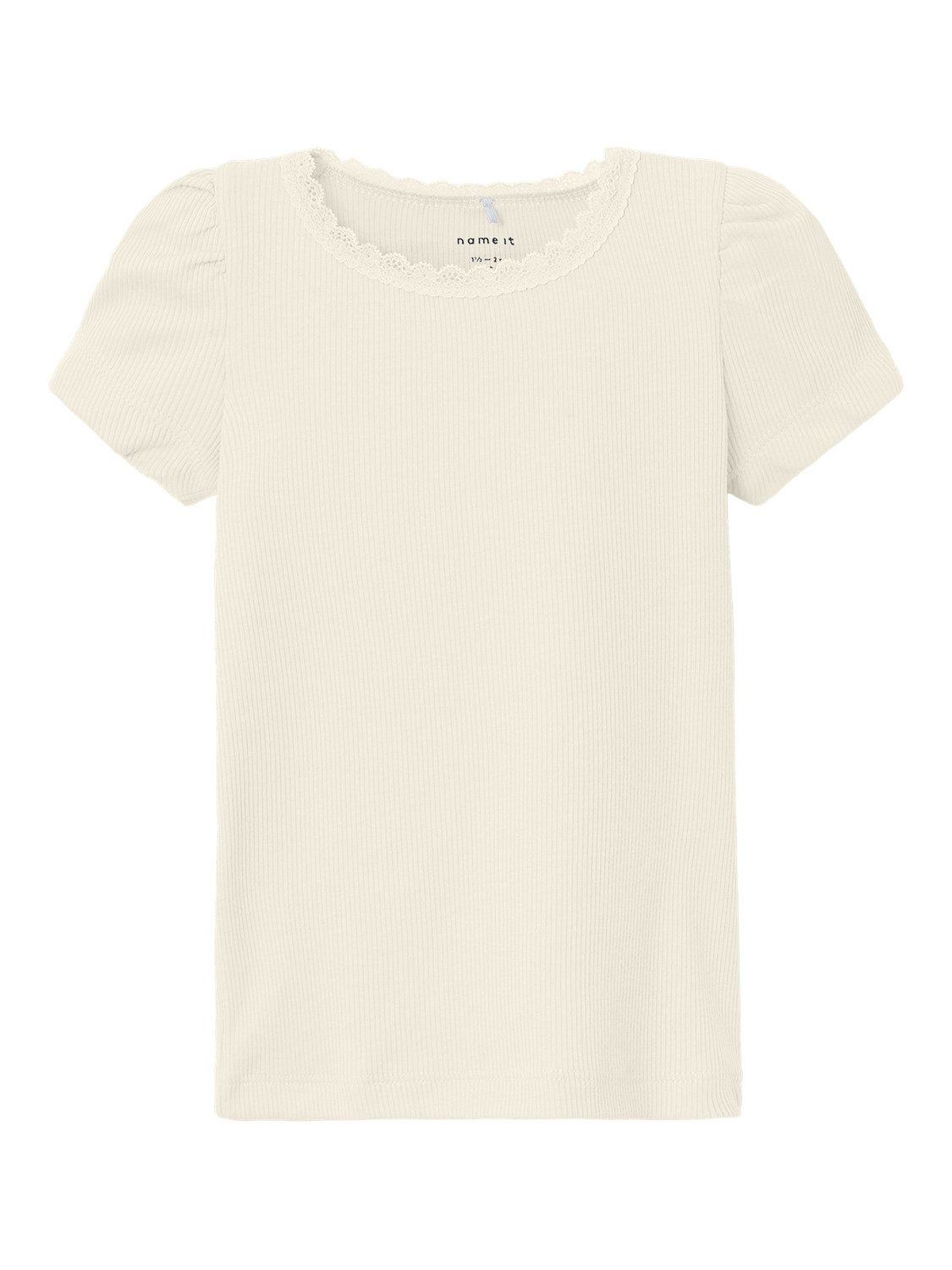 Name It Shirttop NMFKAB TOP NOOS mit toller Spitzenkante am Ausschnitt
