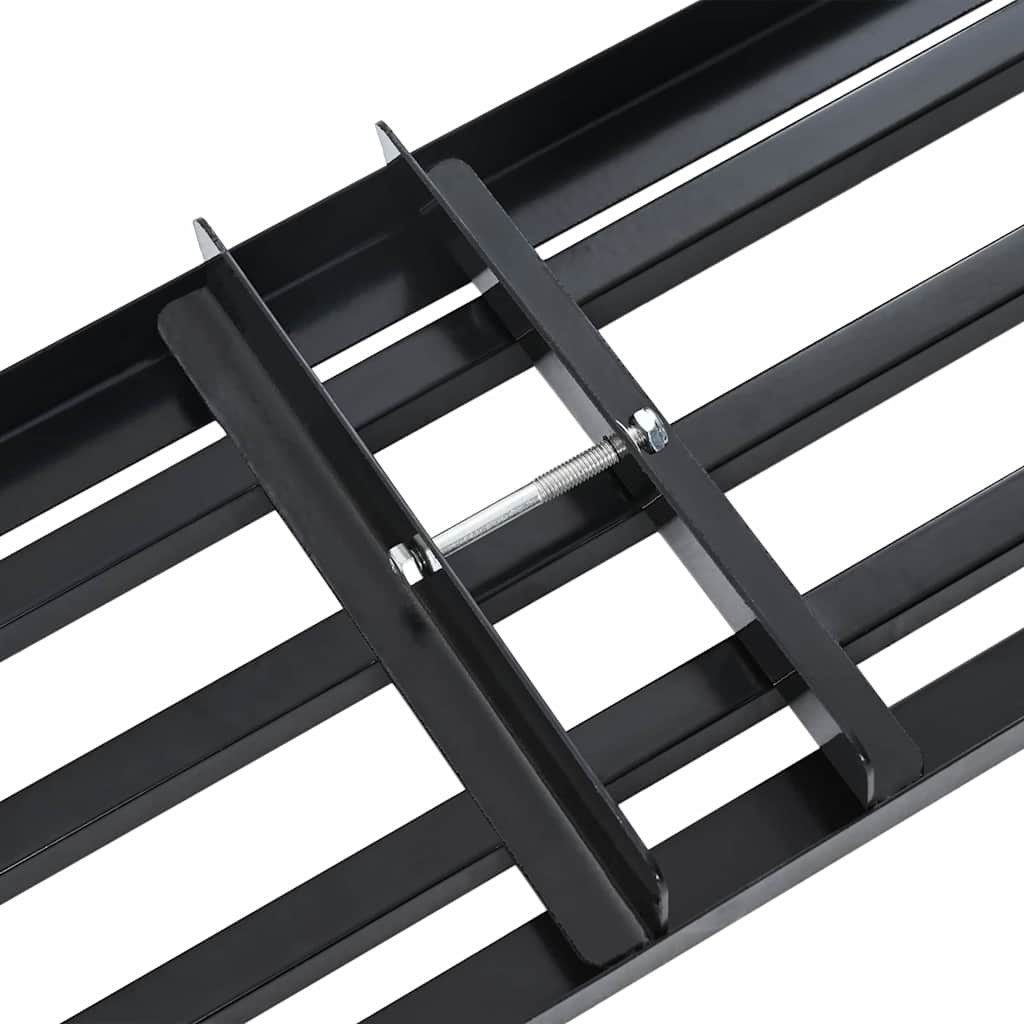 vidaXL Rechen Ersatzkopf für Gartenrechen Schwarz Pulverbeschichteter Stahl, (1-tlg)