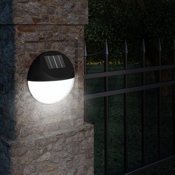 monzana LED Solarleuchte, Solarlampe, Weiß, 6er Set Solarlampe Außen IP65 Hängend Garten Balkon Außenleuchte Zaun