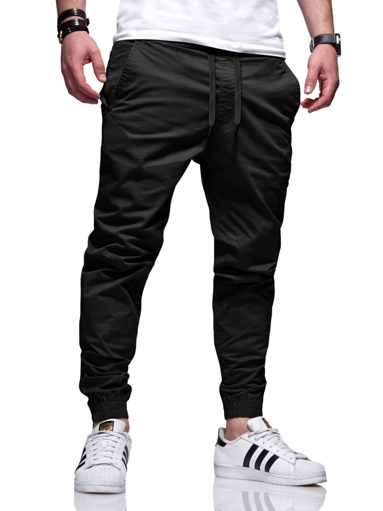 behype Chinohose BHFORLI Herren Chino Jogger Jeans Hose Freizeithose