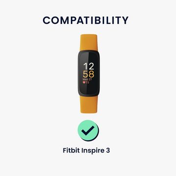 kwmobile Schutzfolie 2x Displayschutzfolie für Fitbit Inspire 3, (1-St), Schutzfolie für Fitness Tracker - robuster Displayschutz - transparent