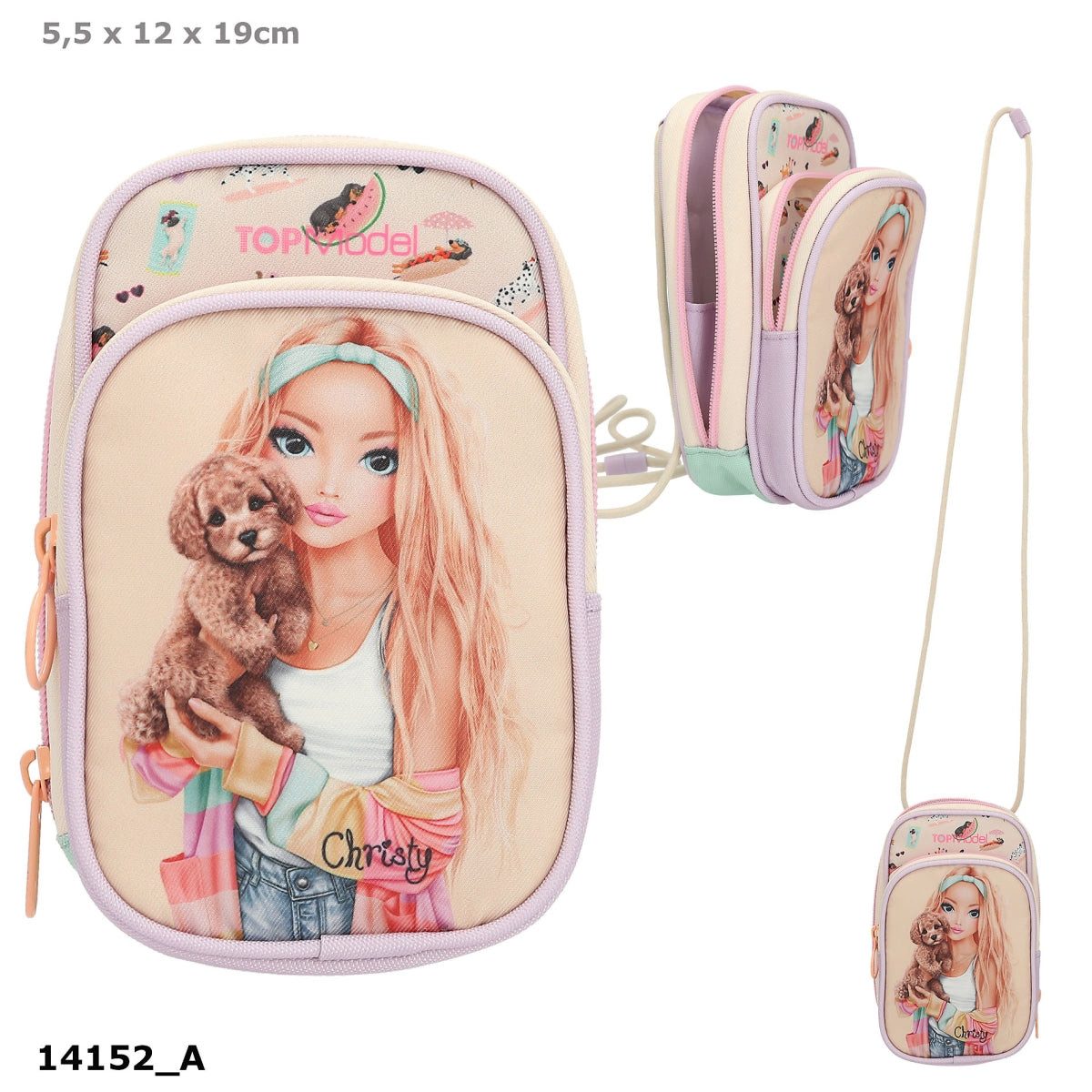 Depesche Spiel TOPModel Smartphonetasche SUNNY DOG mit Umhängeband