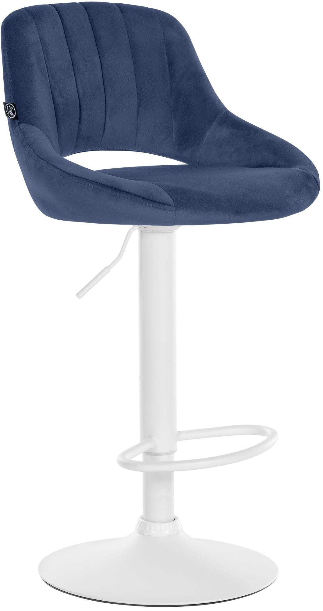 CLP Barhocker Milet (1er, 1 St., 1er), Samtbezug, höhenverstellbar und drehbar