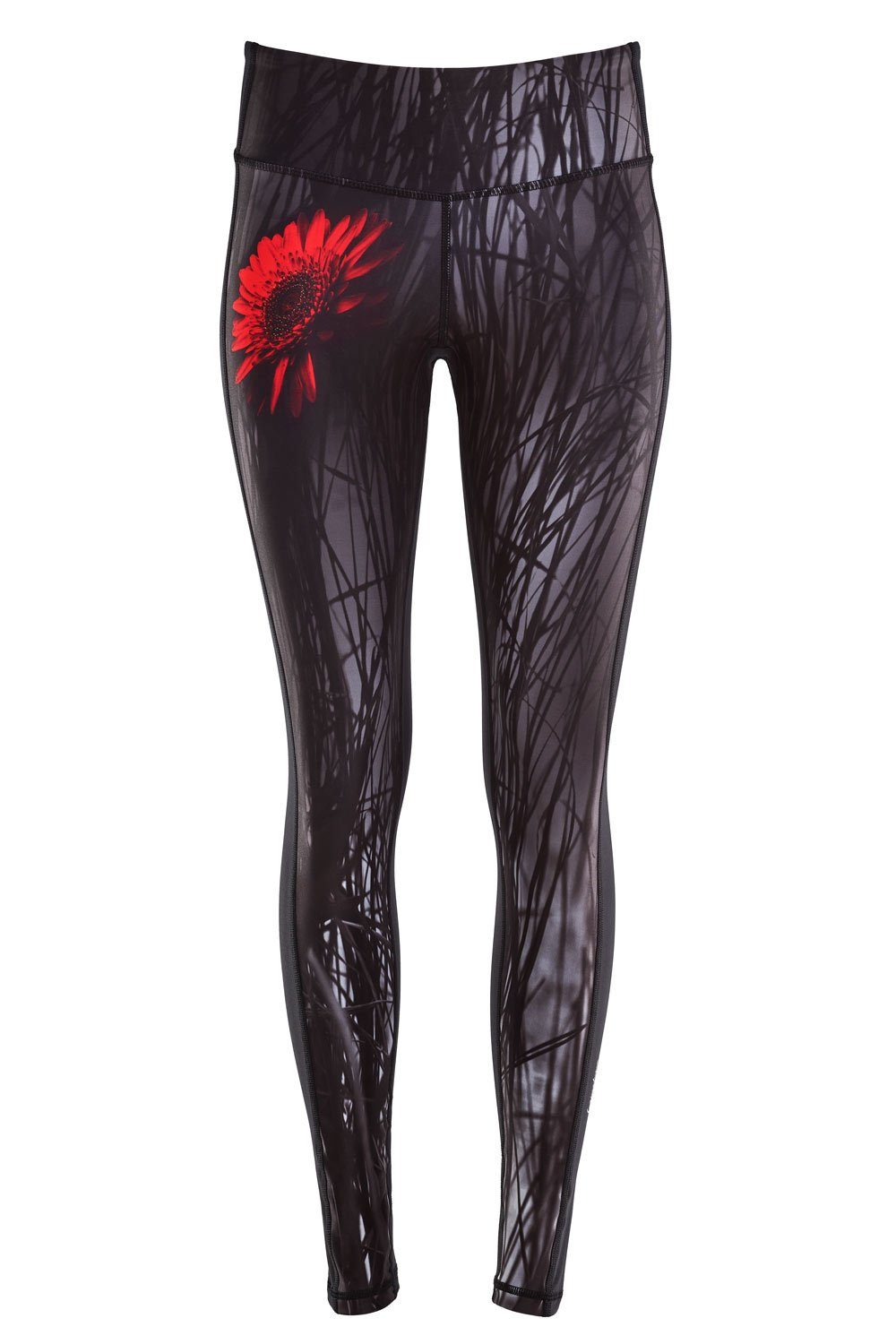 Winshape Leggings AEL107-Red-Gerbera mit Kompressionseffekt leichtem