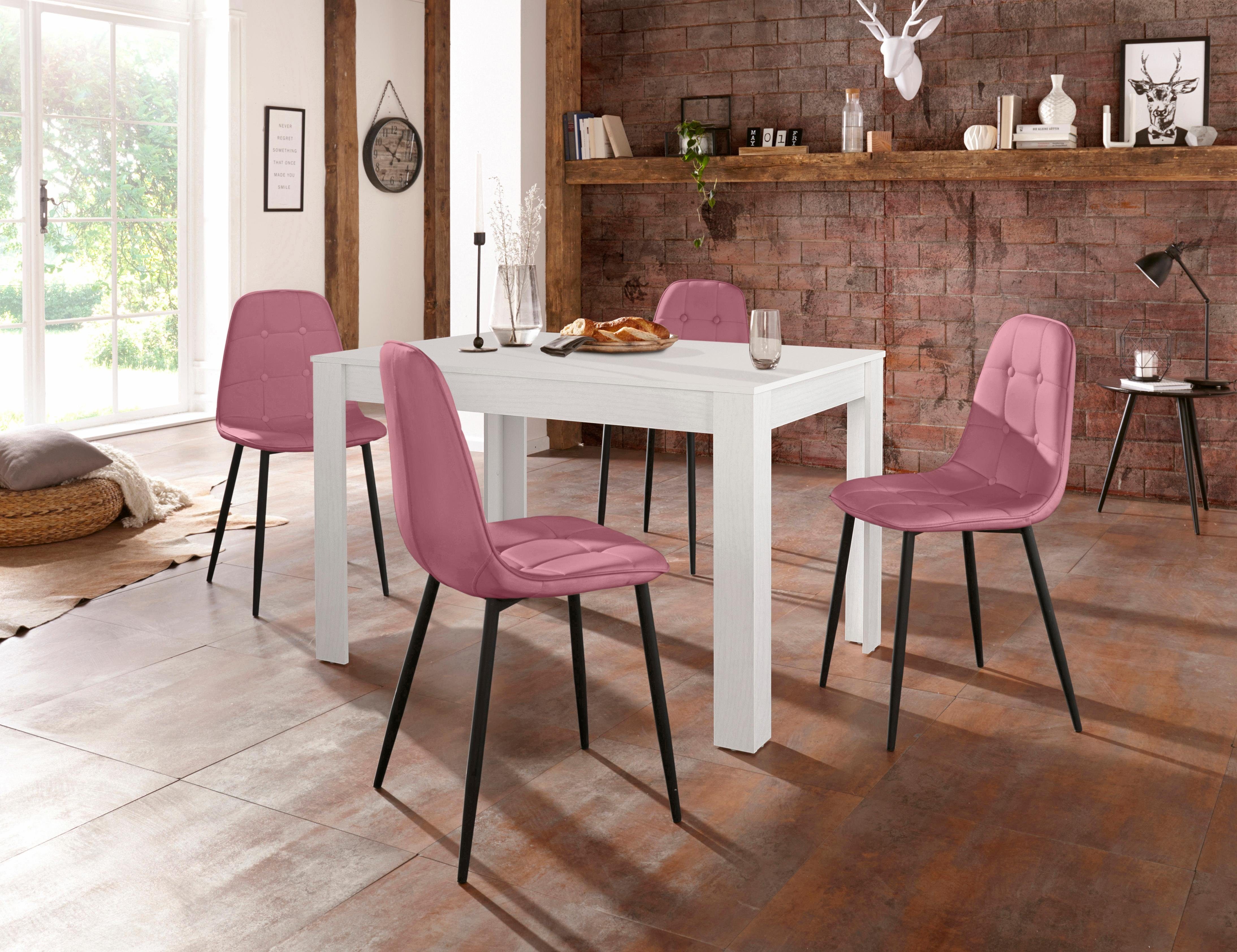 OTTO home Essgruppe, (Set, 5-tlg), mit Esstisch 120 cm breit