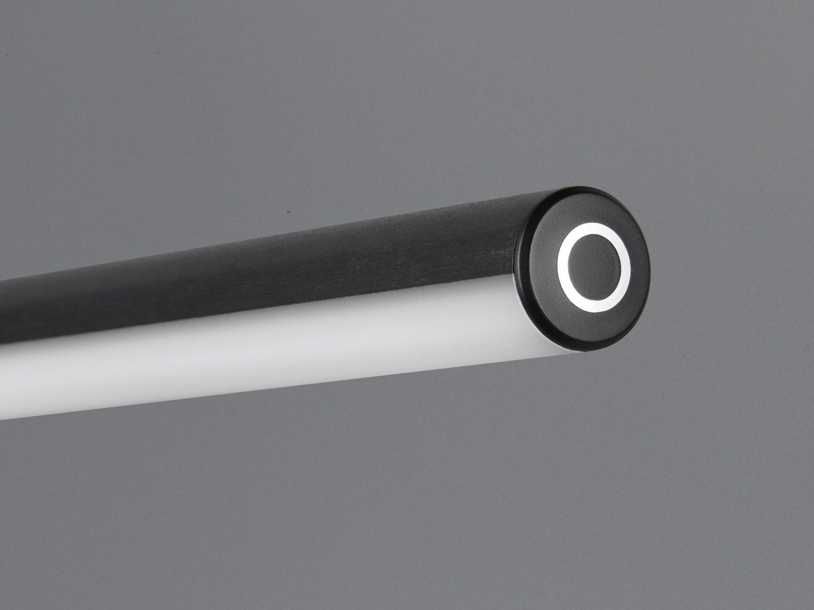 Reality Leuchten LED Klemmleuchte dimmbar & 3 Lichtfarben, Höhe 38-69cm, Dimmer, LED fest integriert, Lichtfarbe Warmweiß-Neutralweiß einstellbar, 2er SET Klemmlicht Leselampen Schwarz für Bett & Nachttisch, H 38-69cm