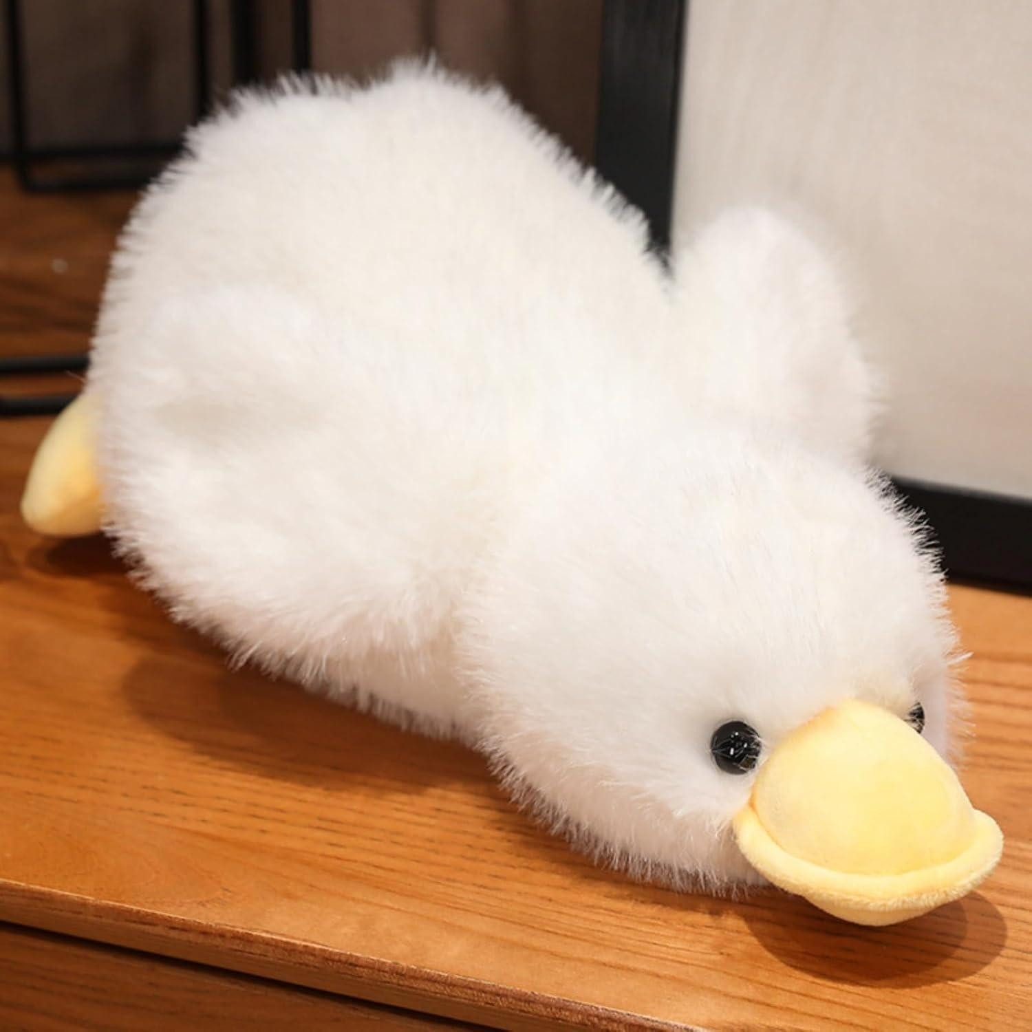 LuxusKollektion Kuscheltier Kuscheltier Ente Plüschtier Wurfkissen Geschenk Kinder 30 cm Weiß