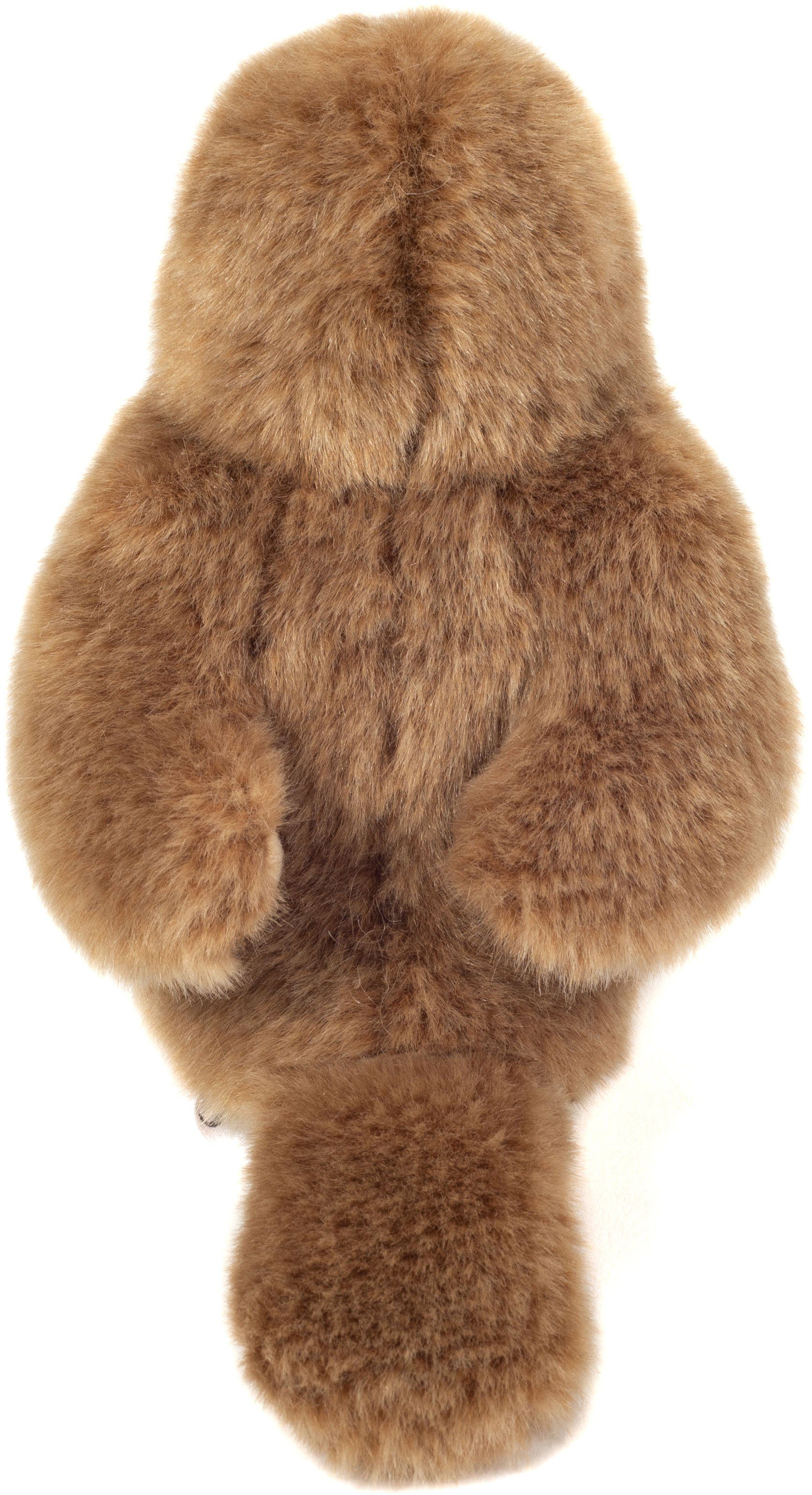 Teddy Hermann® Kuscheltier Rotkehlchen stehend braun/orange, 15 cm, zum Teil aus recyceltem Material