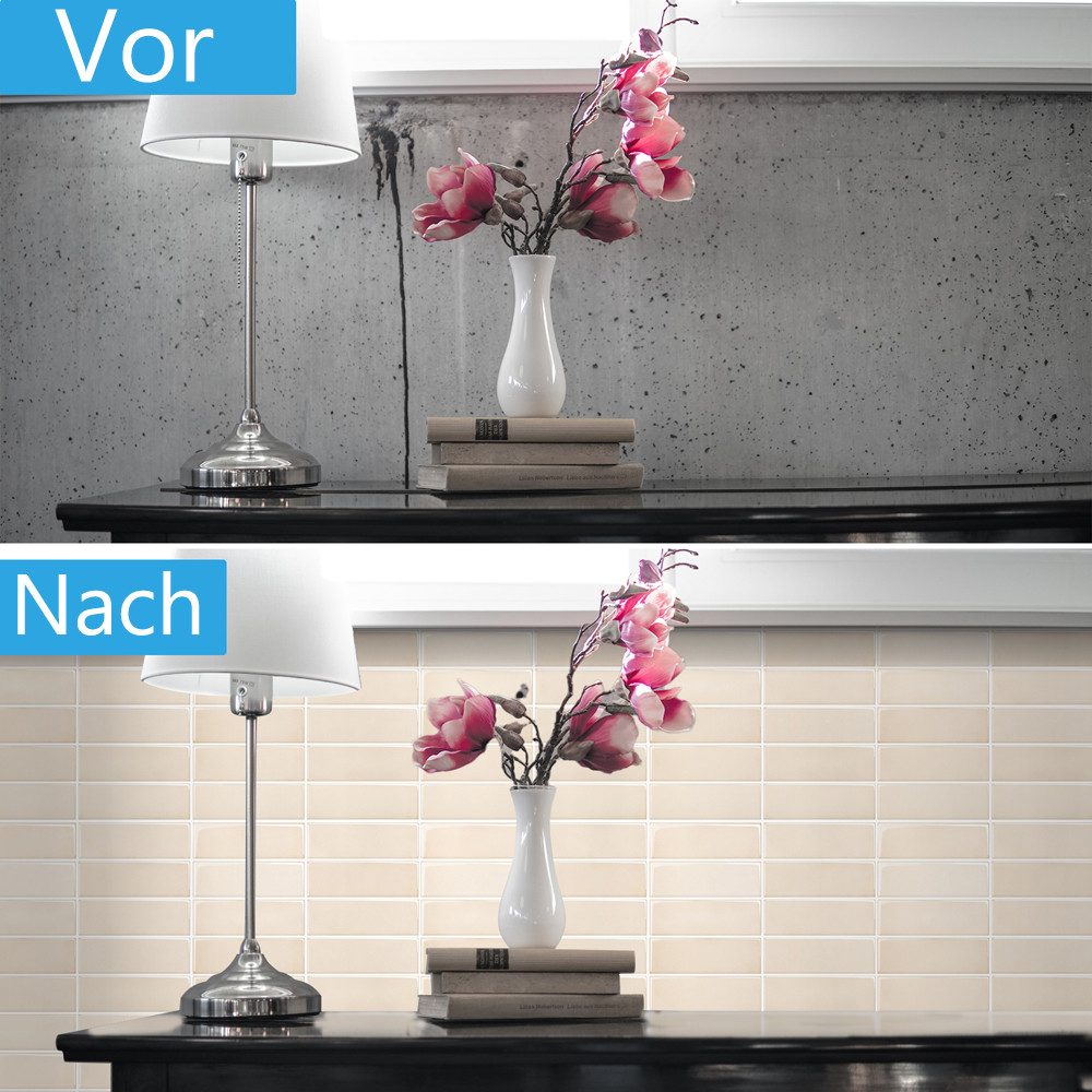 Coonoor Küchenrückwand selbstklebend Spritzschutz Küche 3d günstig online kaufen