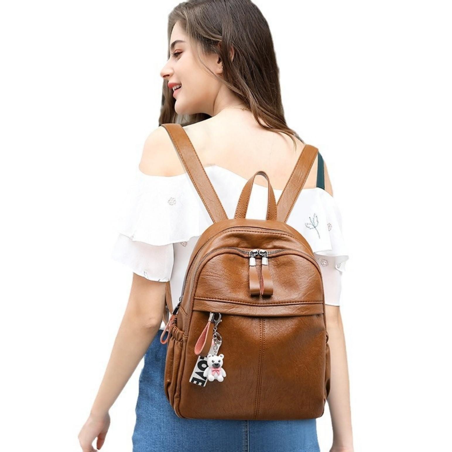 Coonoor Freizeitrucksack Daypack Damen leder Wasserdicht günstig online kaufen