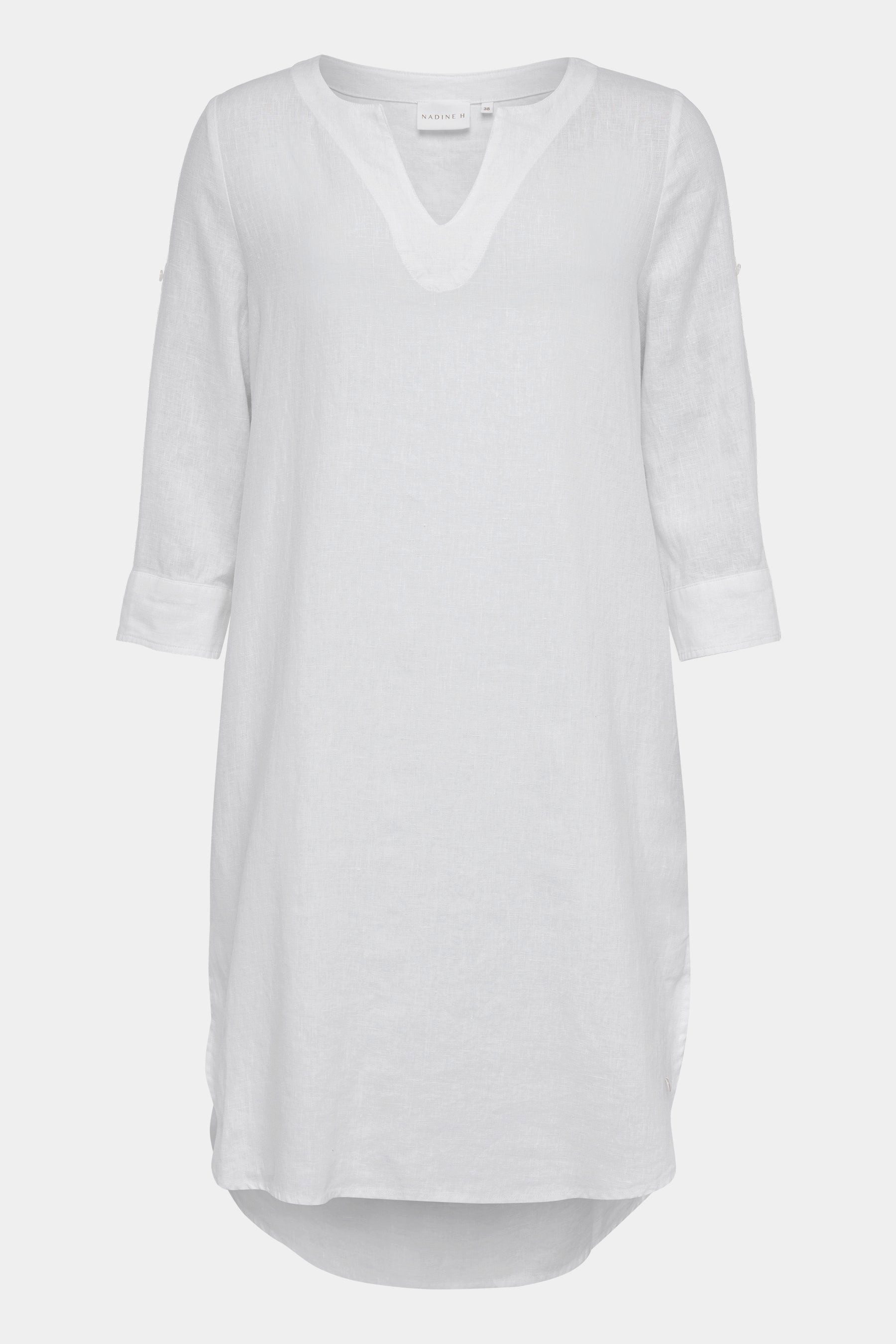 NADINE H Sommerkleid Nadine H Sommerkleid mit 3/4-Ärmeln - WHITE