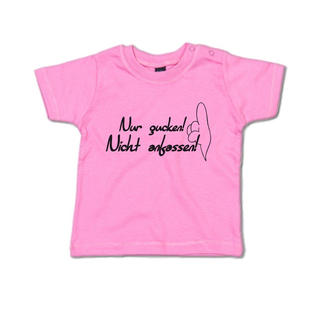 G-graphics T-Shirt Nur gucken! Nicht anfassen! mit Spruch / Sprüche / Print / Aufdruck, Baby T-Shirt