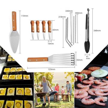 Home safety Grillbesteck-Set Werkzeugset BBQ Zubehör Grillwender, (20 tlg)