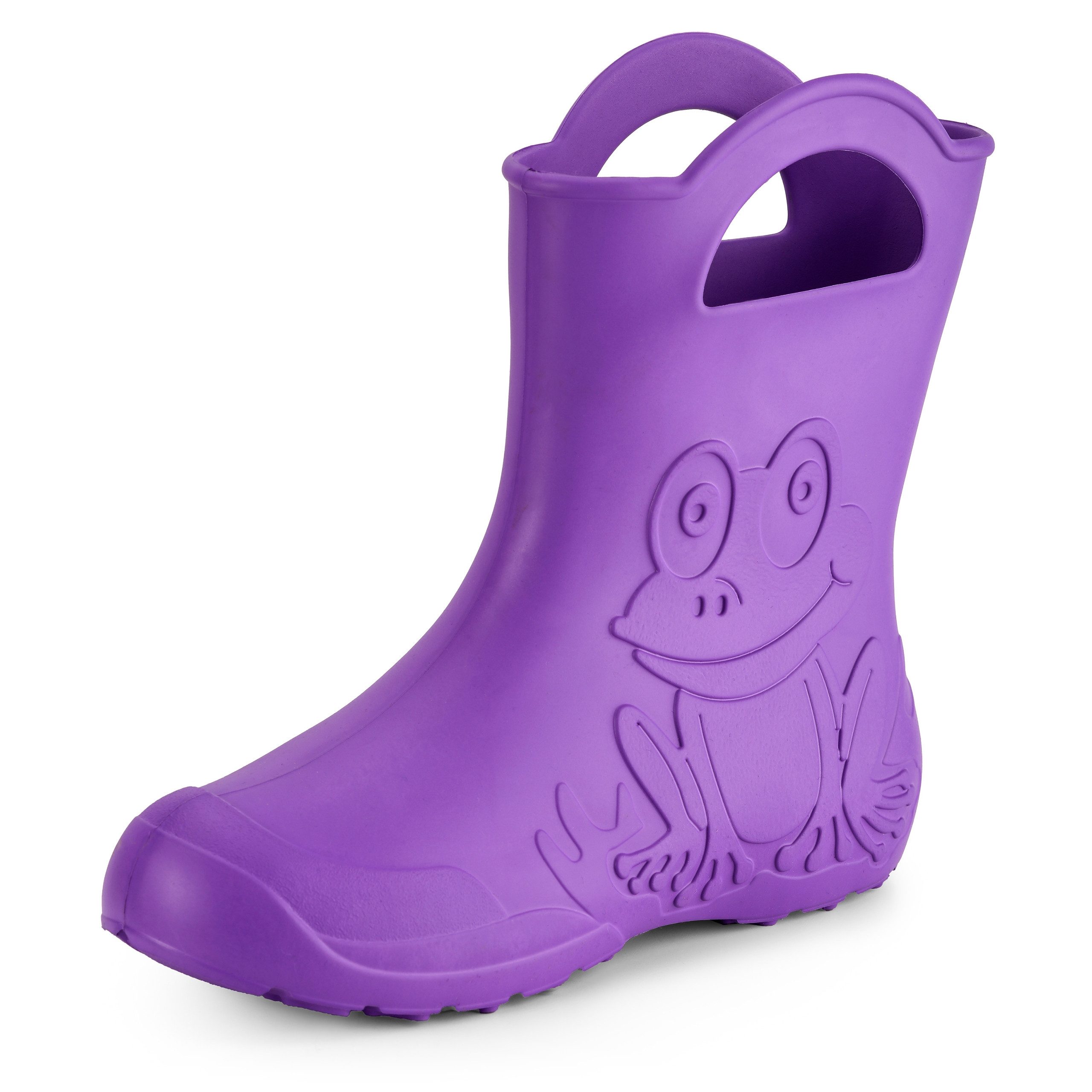 Ladeheid EVA Regenschuhe für Frauen LA-CA-09 Gummistiefel Damen federleichte Gartenschuhe mit Griffen