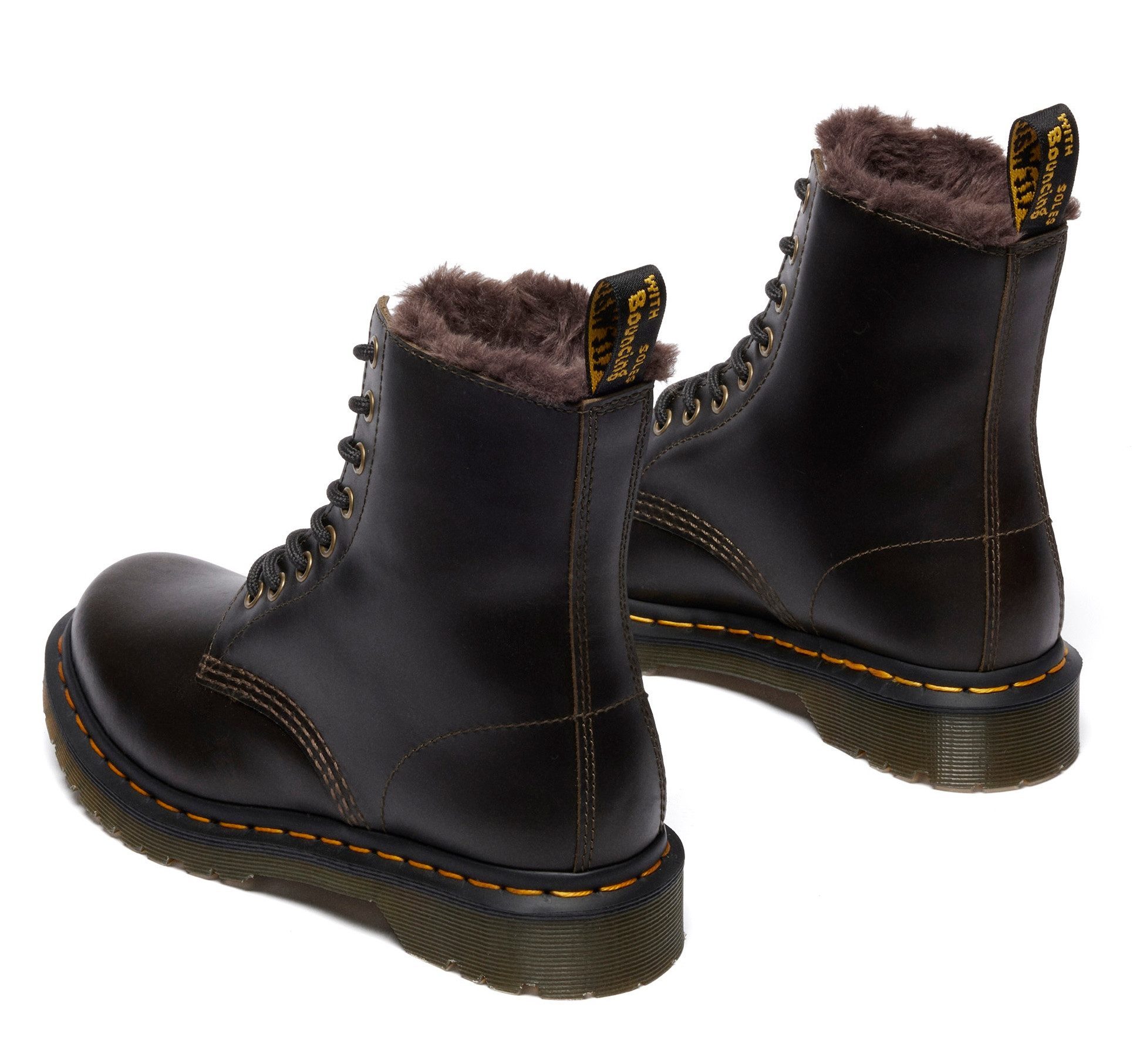 DR. MARTENS 1460 Serena 8 Eye Boot Winterboots Stiefel, Schnürboots mit stabilem Blockabsatz