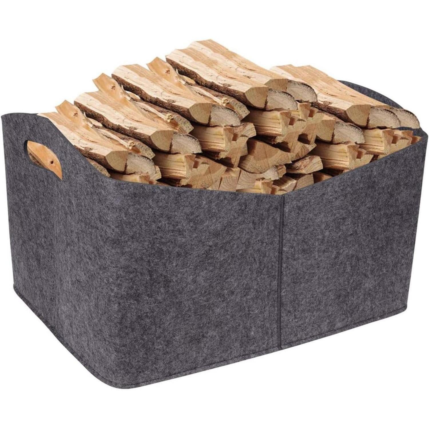 LuxusKollektion Kaminholzkorb Holzkorb Filz faltbar L XXL