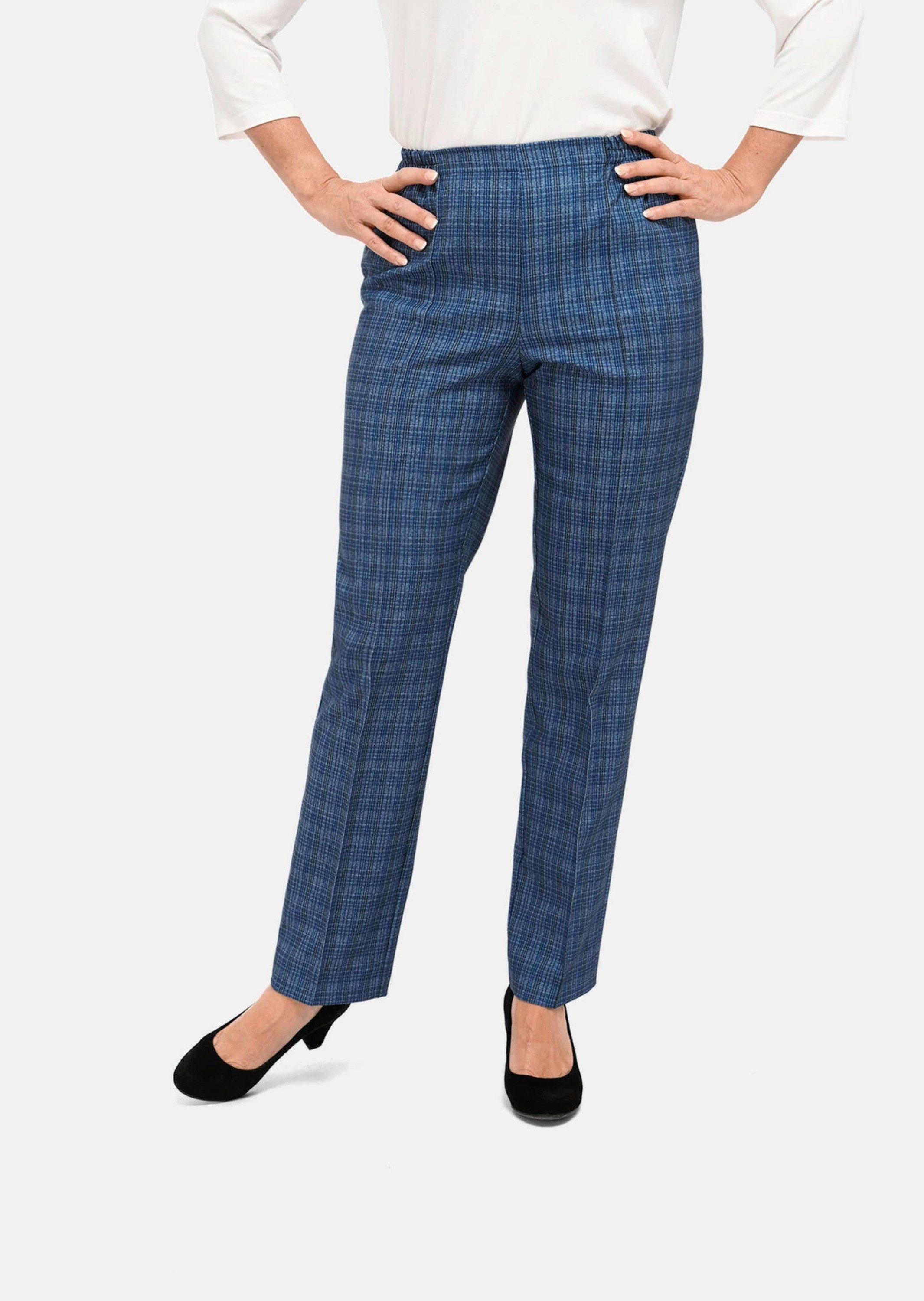 GOLDNER Schlupfhose Kurzgröße: Re-fresh Karoschlupfhose günstig online kaufen