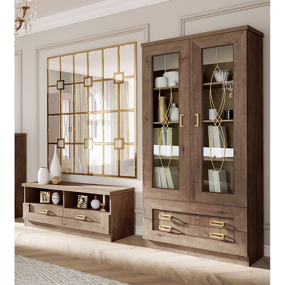 Lomadox Wohnzimmer-Set TEORA-161, (Mega-Spar-Set, 2-St., Lowboard günstig online kaufen