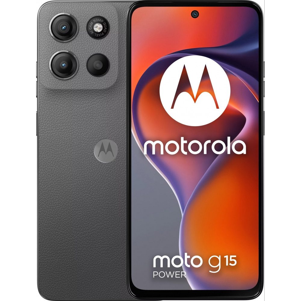 Motorola XT2521-5 Moto G15 Power 256 GB / 8 GB - Smartphone - gravity grey Smartphone (6,72 Zoll, 256 GB Speicherplatz)