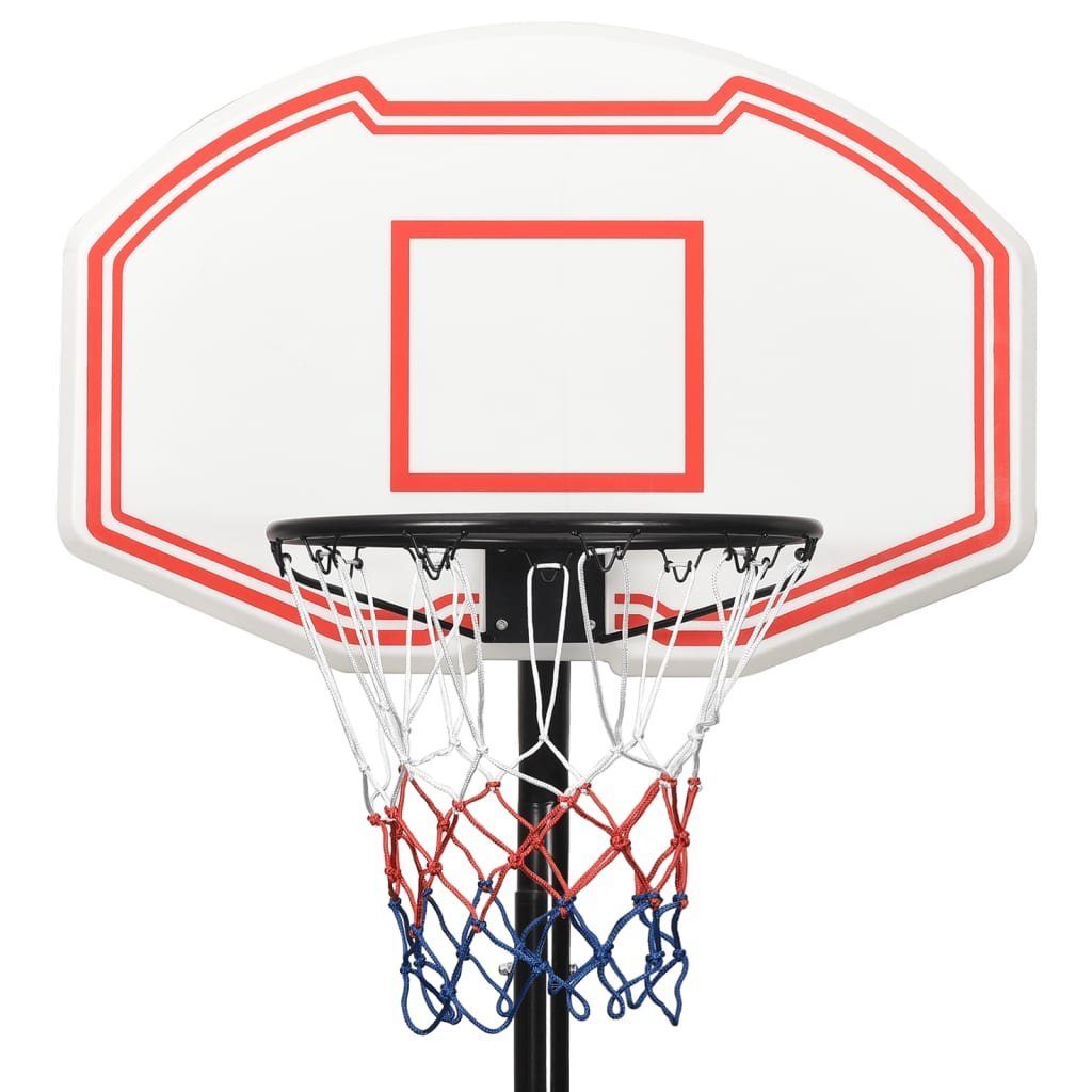 vidaXL Basketballkorb Basketballständer Weiß 282-352 cm Polyethylen