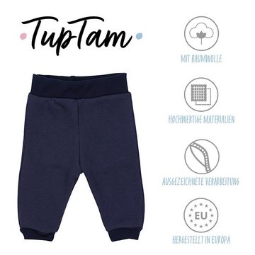 TupTam Fleecehose Baby Jungen Hosen Babyhose Joggingshose Winter Warm 2er Pack