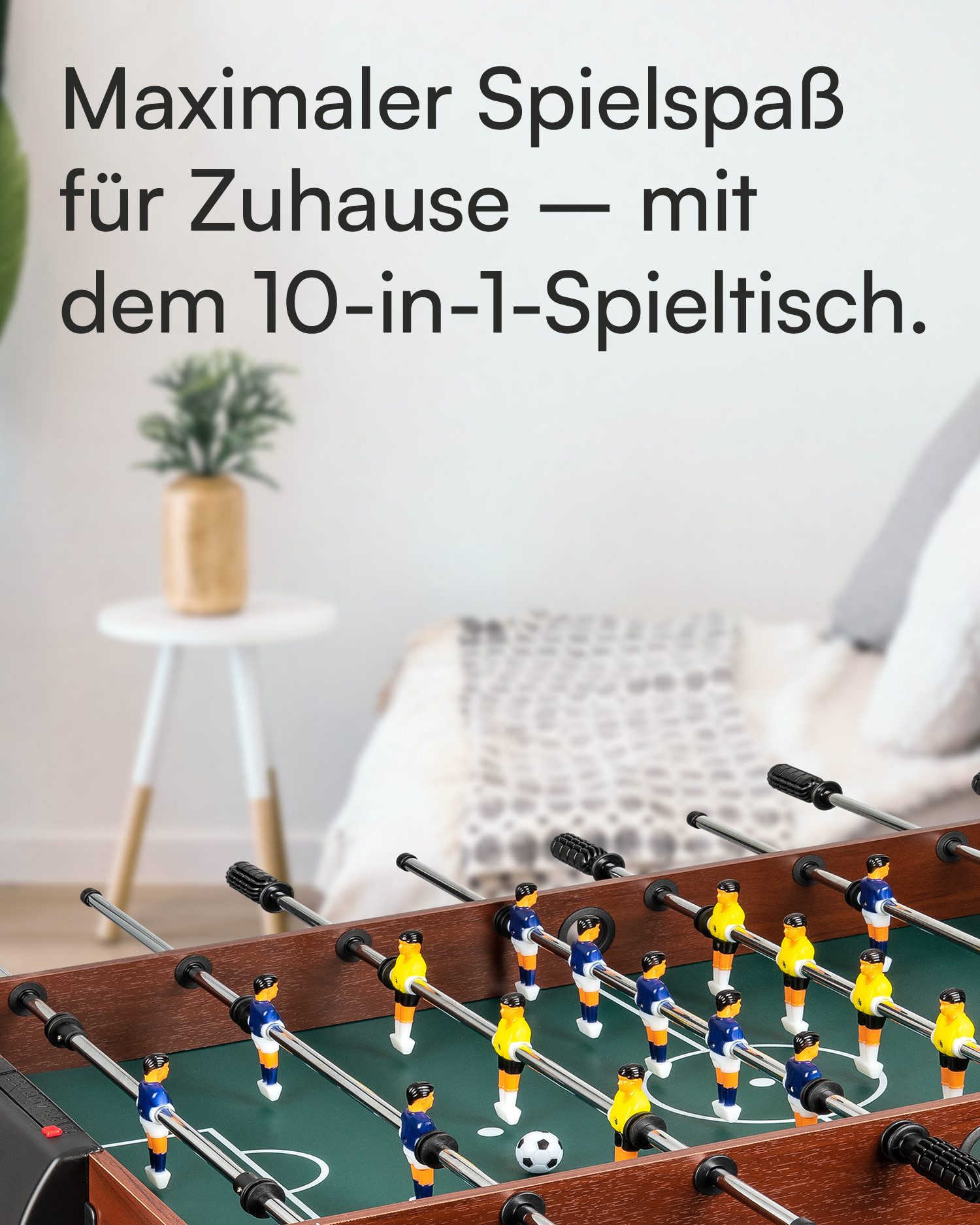 shelfmade Multifunktionstisch Umfangreicher Multifunktionsspieltisch Multifunktionstisch 10 in 1