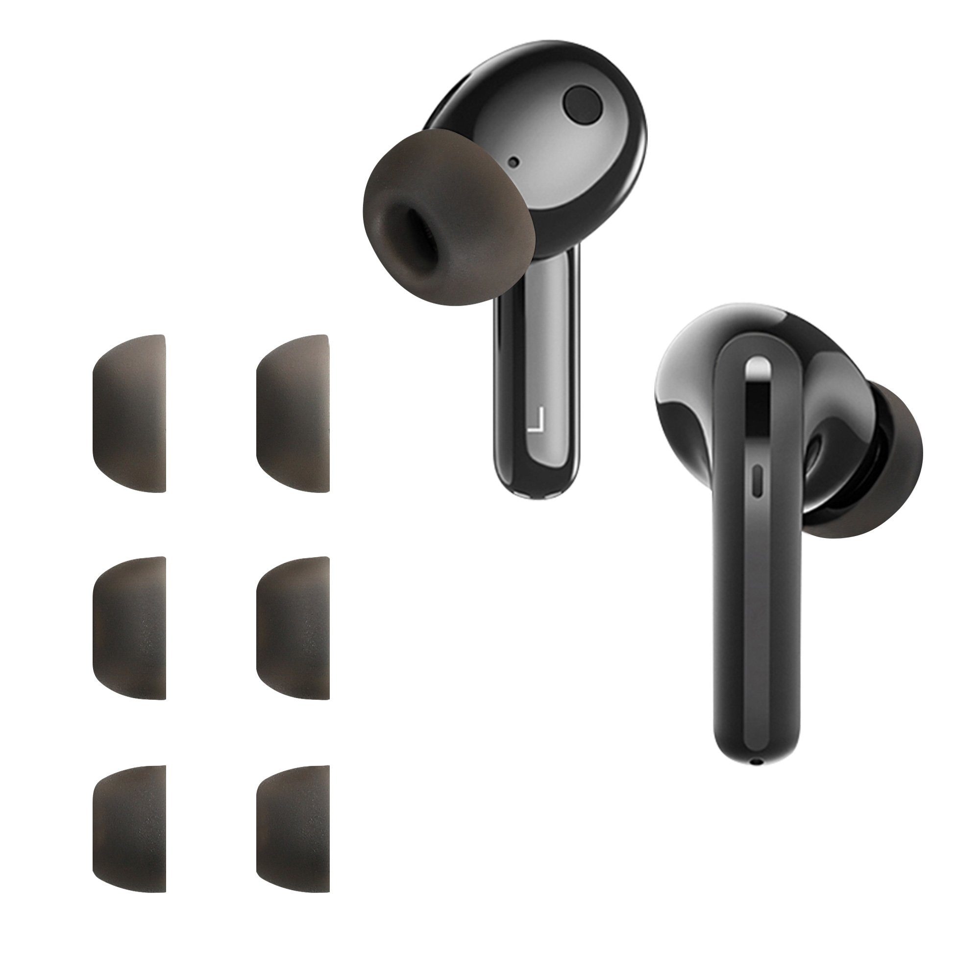 kwmobile 6x Polster Ohrpolster (3 Kopfhörer) Größen Xiaomi FlipBuds Ohrstöpsel Pro In-Ear Silikon für 