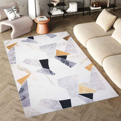 Teppich FLANNEL, Tapiso, rechteckig, Höhe: 7 mm, Kurzflor, pflegeleicht, Design