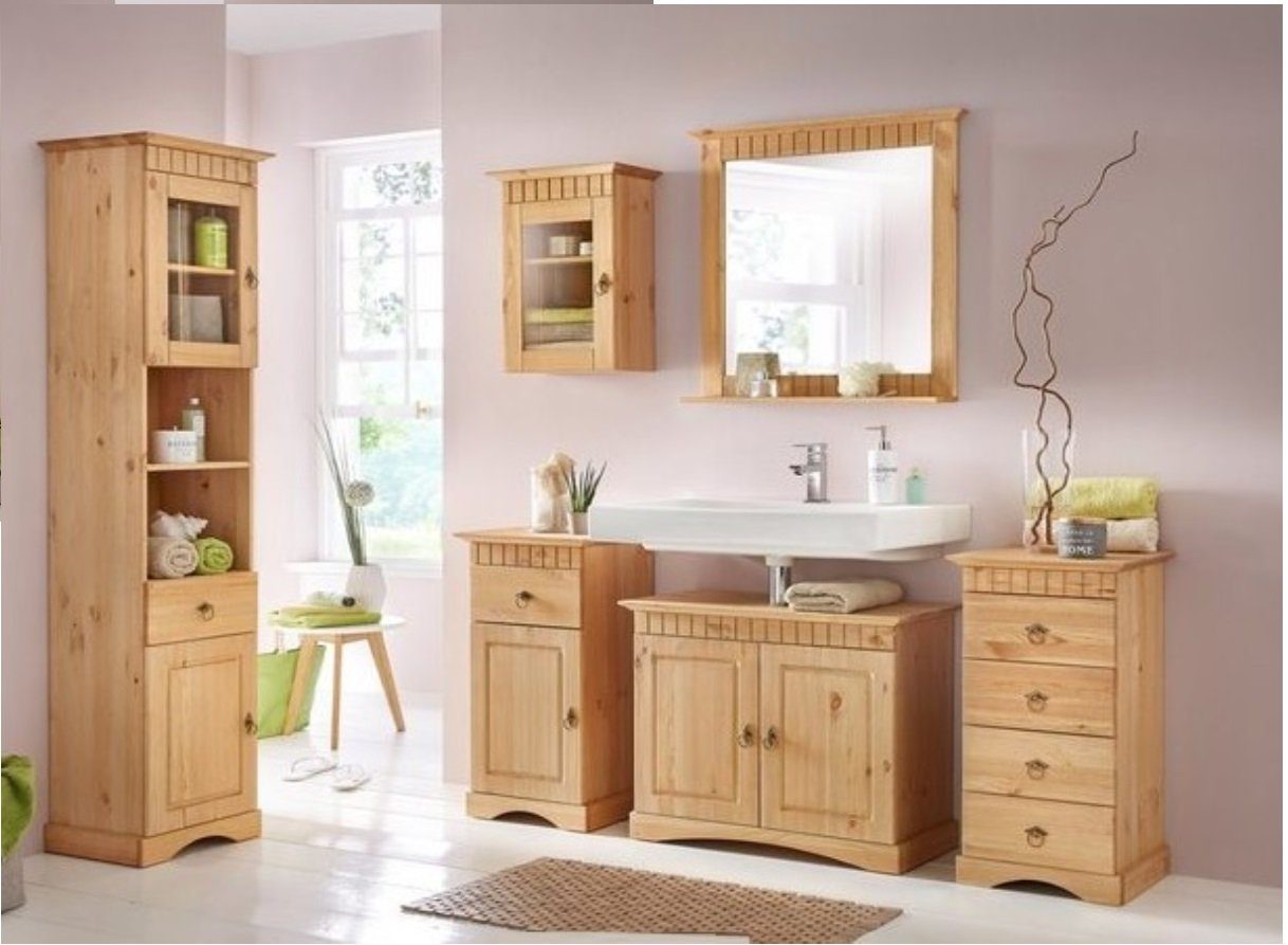 Clever-Moebel Hochschrank Hochschrank aus Kiefernholz im günstig online kaufen