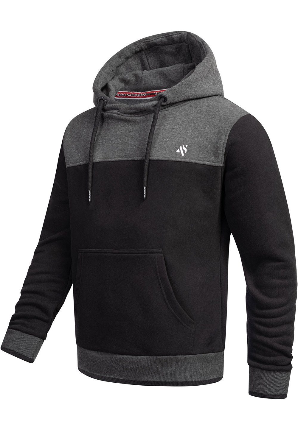 Alessandro Salvarini Kapuzenpullover "ASLerio" mit großer Kapuze, mit Kapuz günstig online kaufen